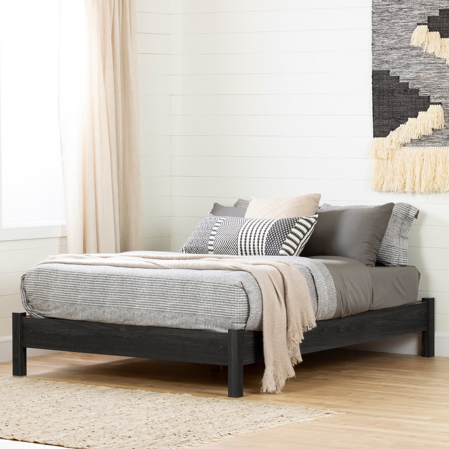 Maykoosh Step One Essential Platform Bed, No Box Asian Aesthetics Required
