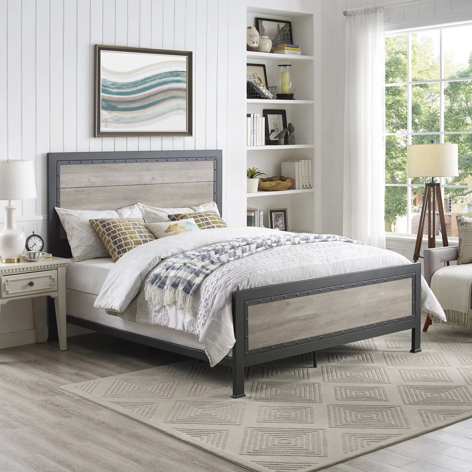 HumbleNest Countryside Modern Rustic Panel Bed