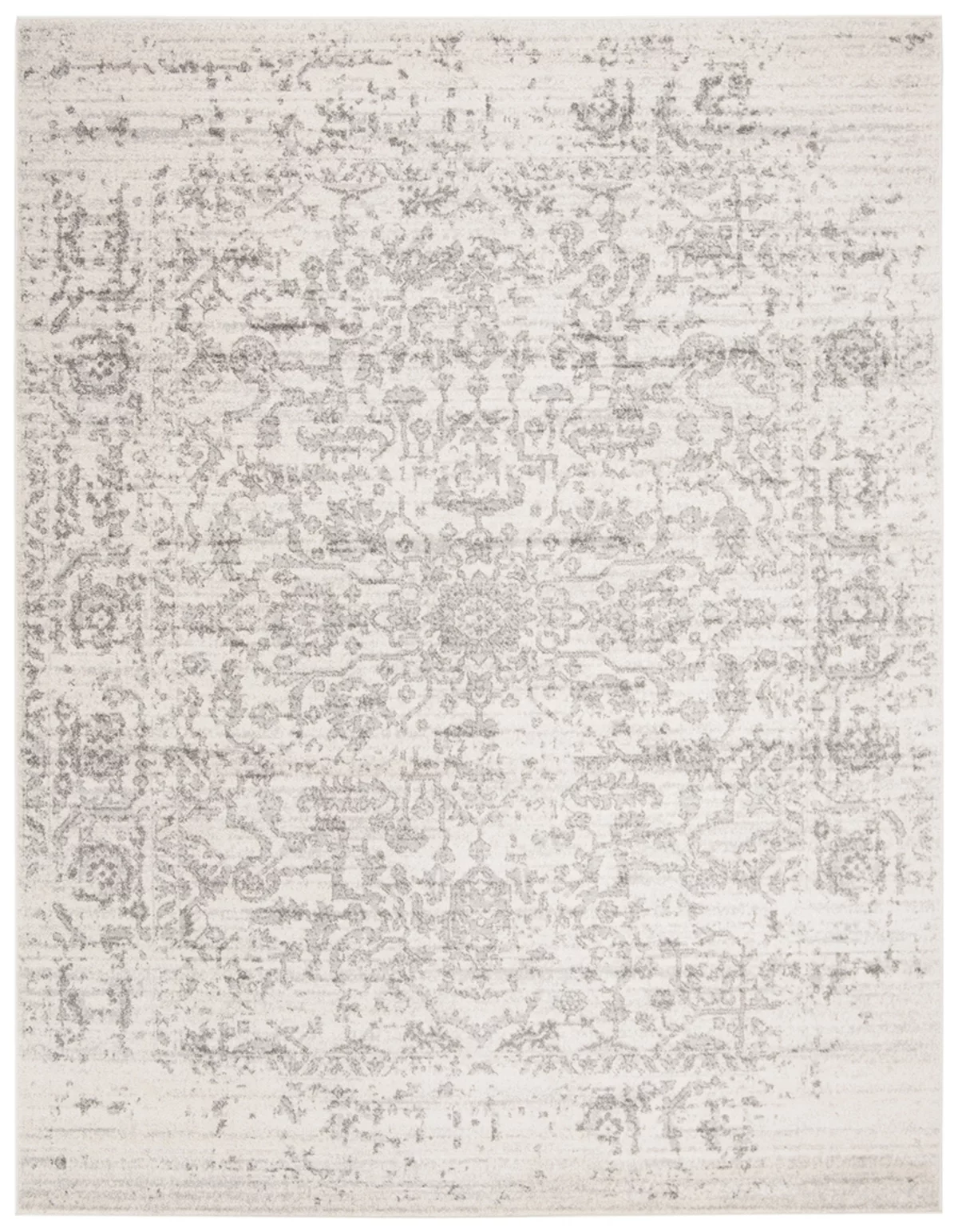 SAFAVIEH Madison Katina Traditional Area Rug, Silver/Ivory, 9' x 12'
