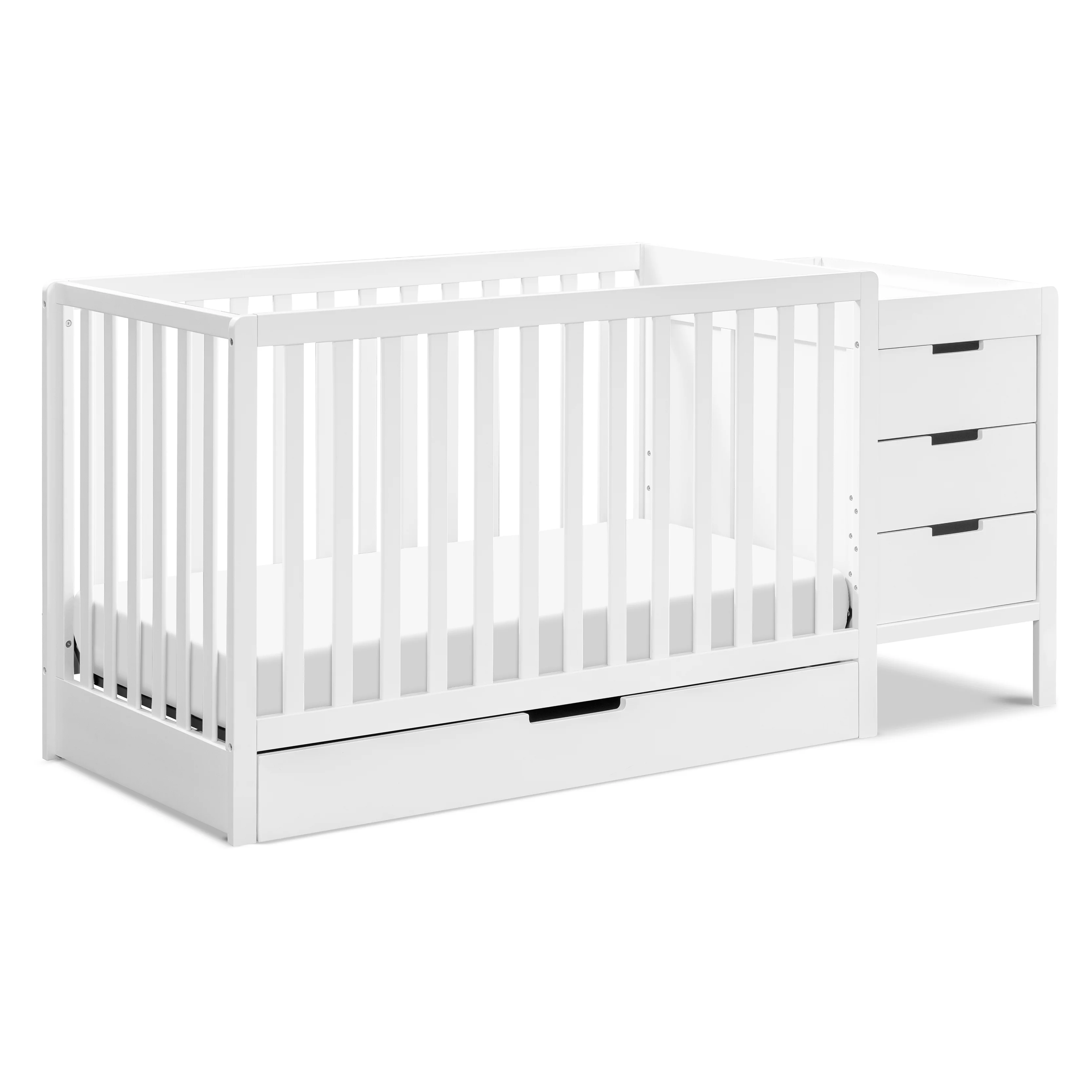 Carter's by DaVinci Colby 4-in-1 Convertible Crib & Changer Combo in White