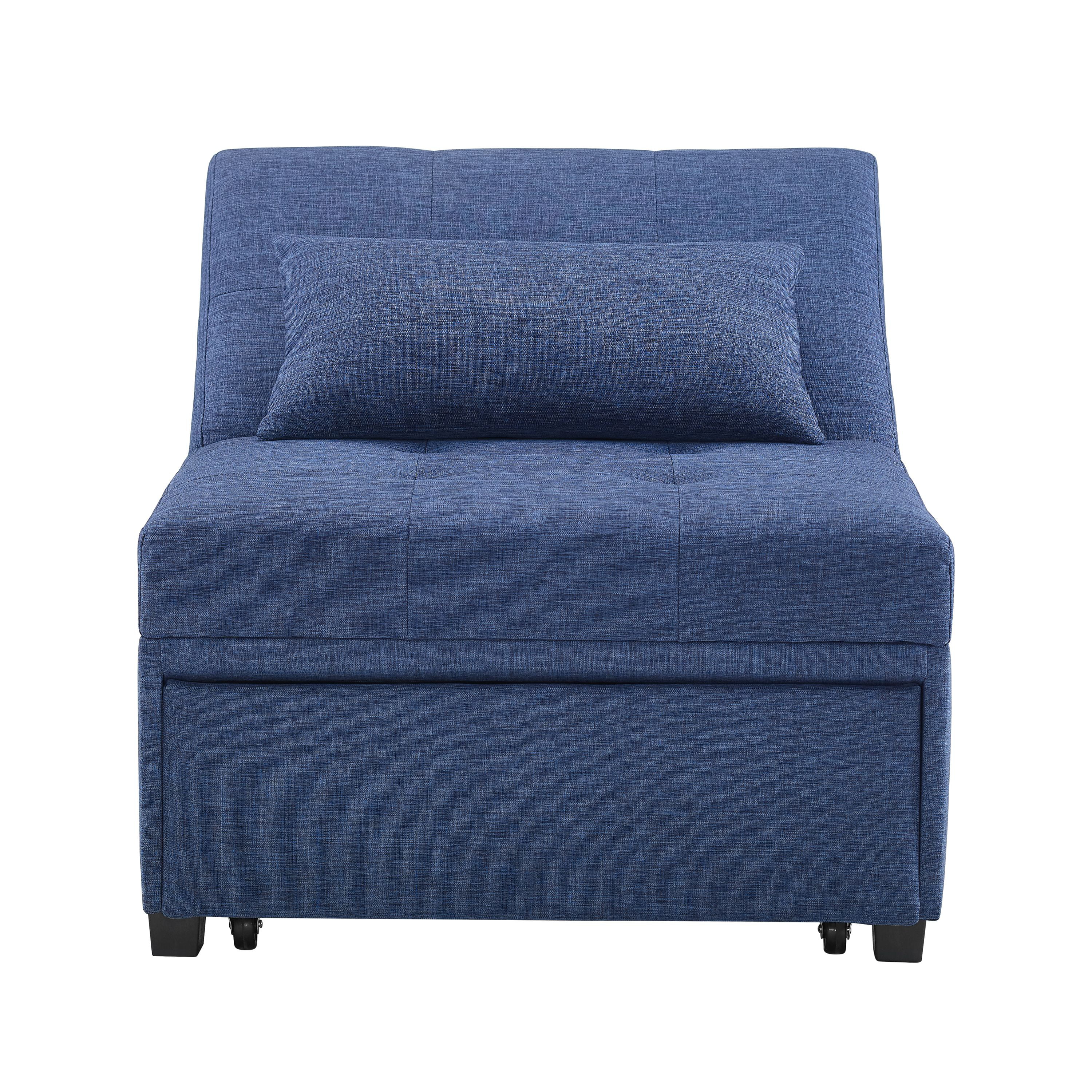 Boone Convertible Lounge Chair, Blue