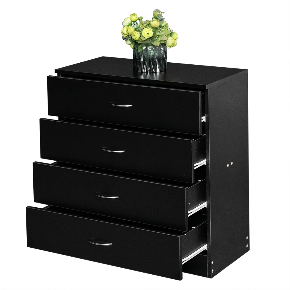 Dresser for Bedroom with 4 Drawers, Chest of Drawers, Tall Dresser Drawers for Nursery, Hallway, Living Room, Closet