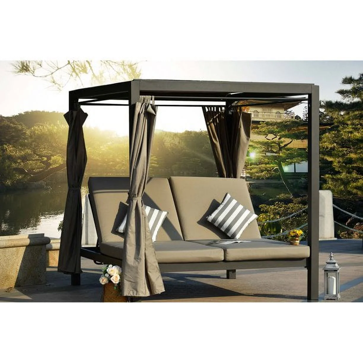 Londono Double Chaise Lounge with Cushion