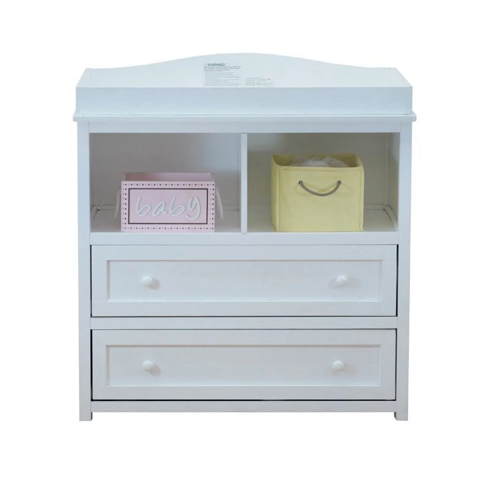 AFG Baby Furniture Leila 2-Drawer Changing Table White