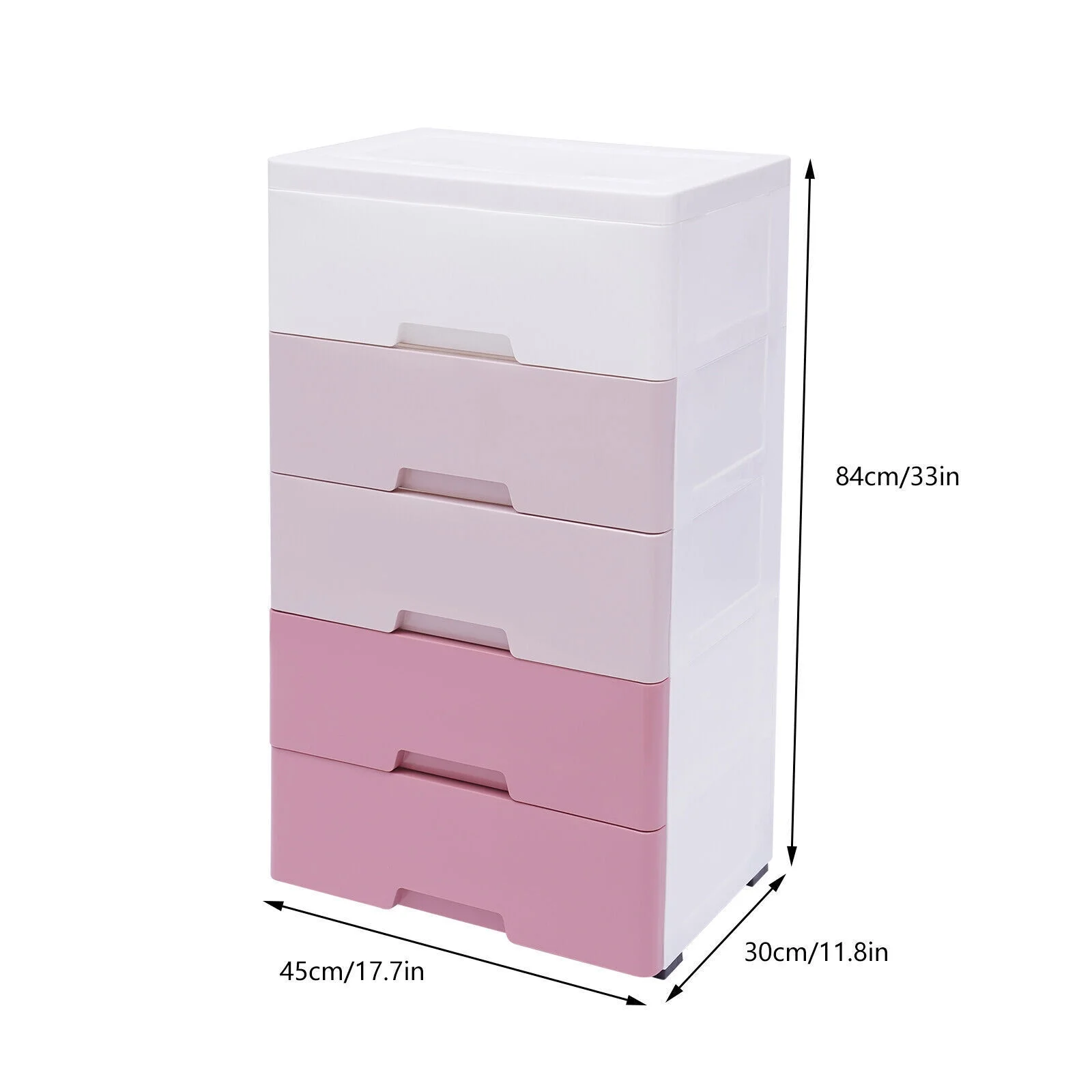 Storage Cabinet Storage Drawers Pink Toys Home Bedroom Storage Dressers 5-Layer