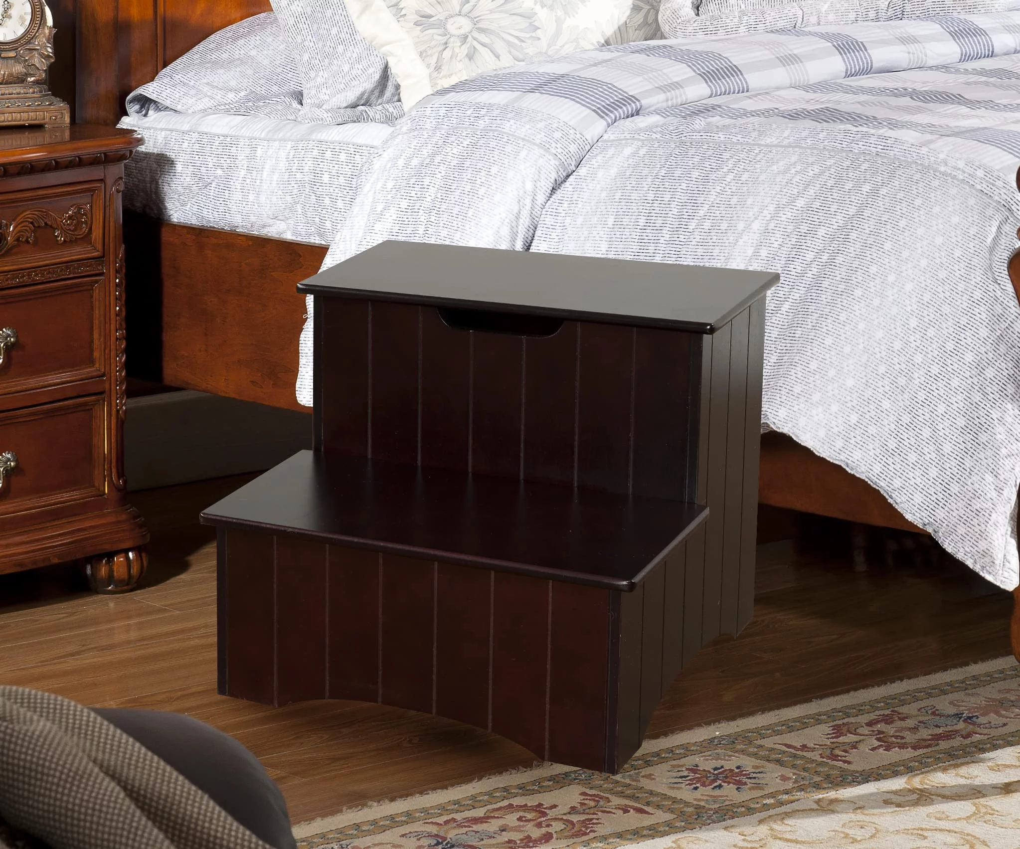 Kings Brand Furniture Wood 2-Step Stool 16