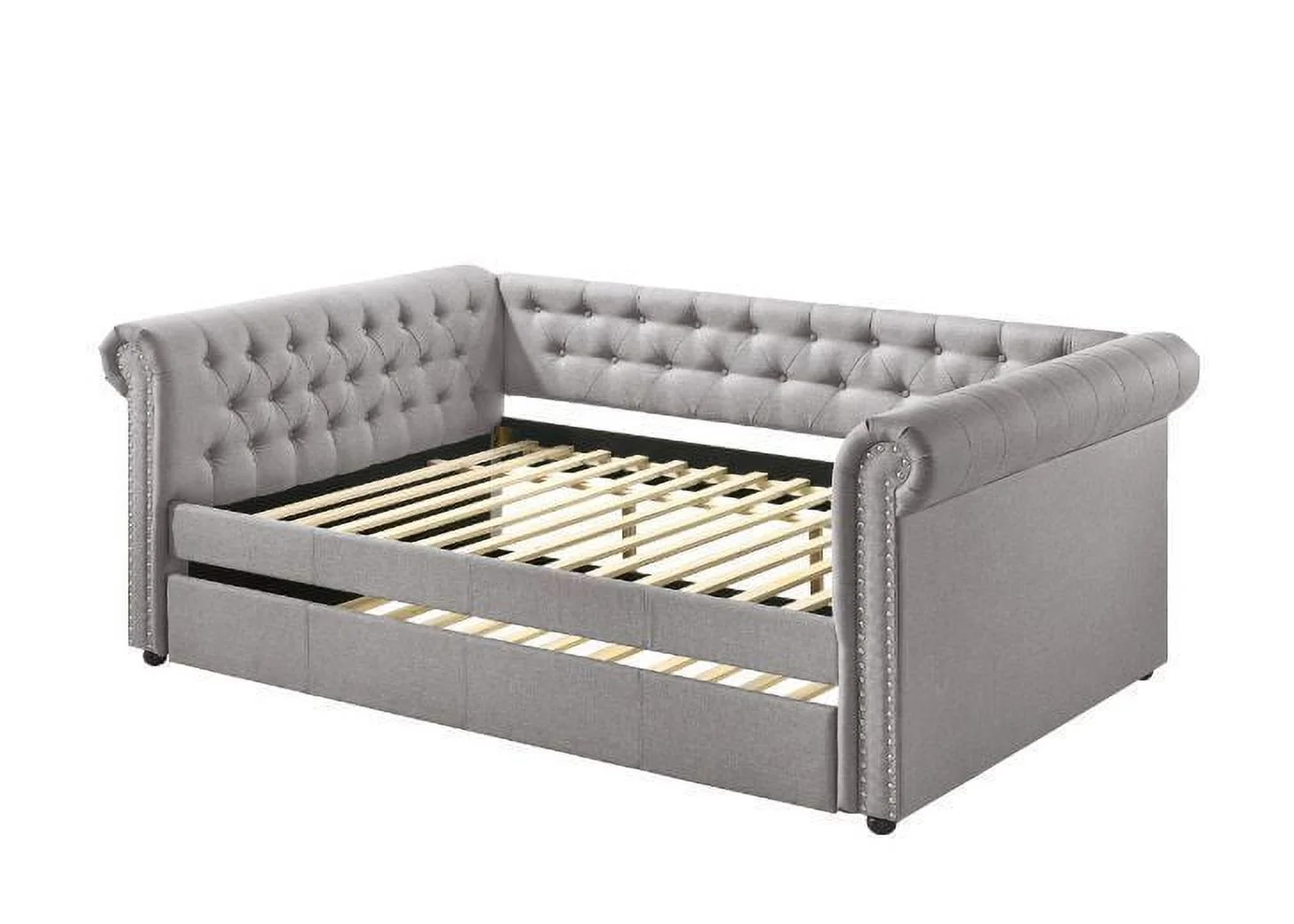Justice Full Size Daybed with Trundle - Gray