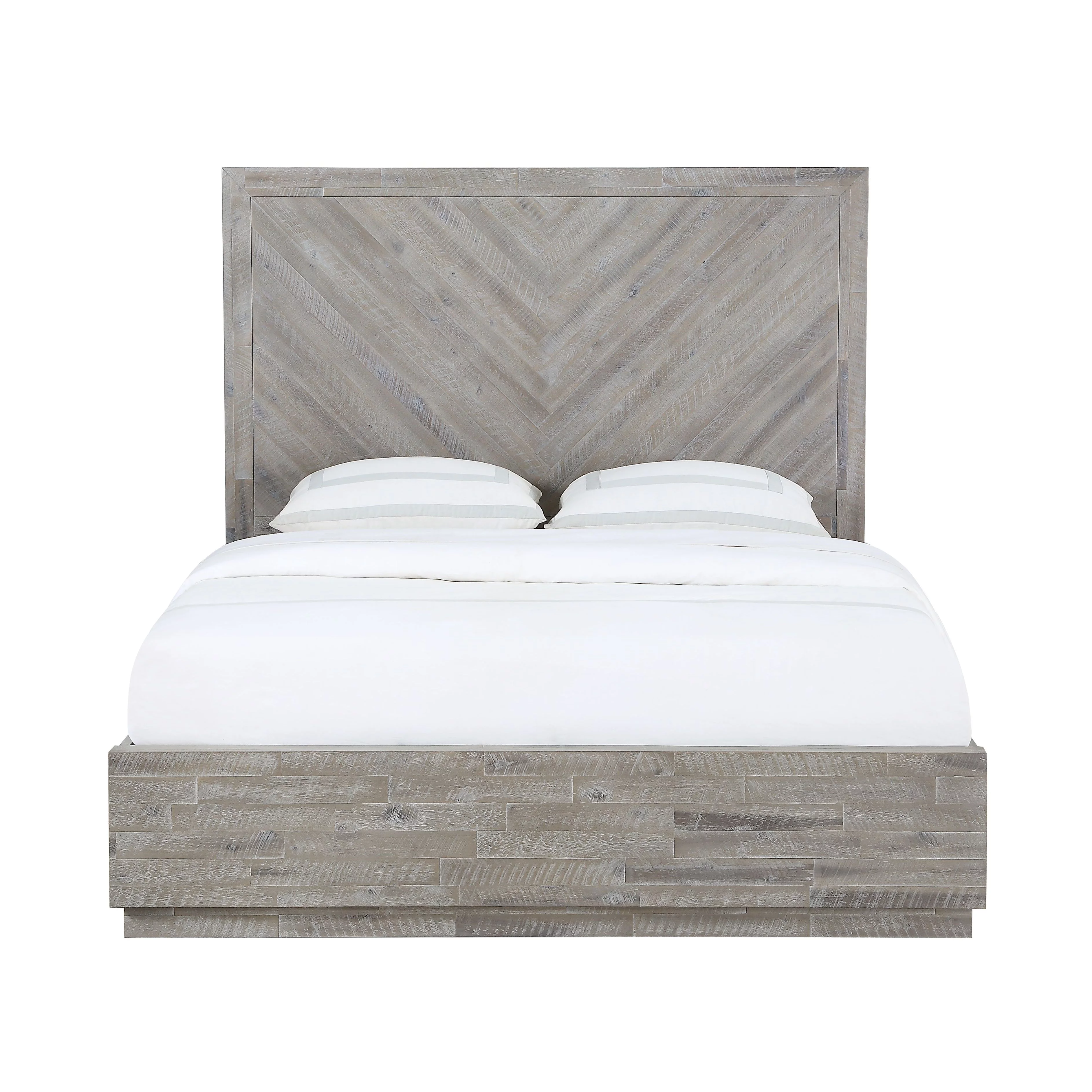 Modus Alexandra 4 PC Cal King Storage Bedroom Set in Rustic Latte
