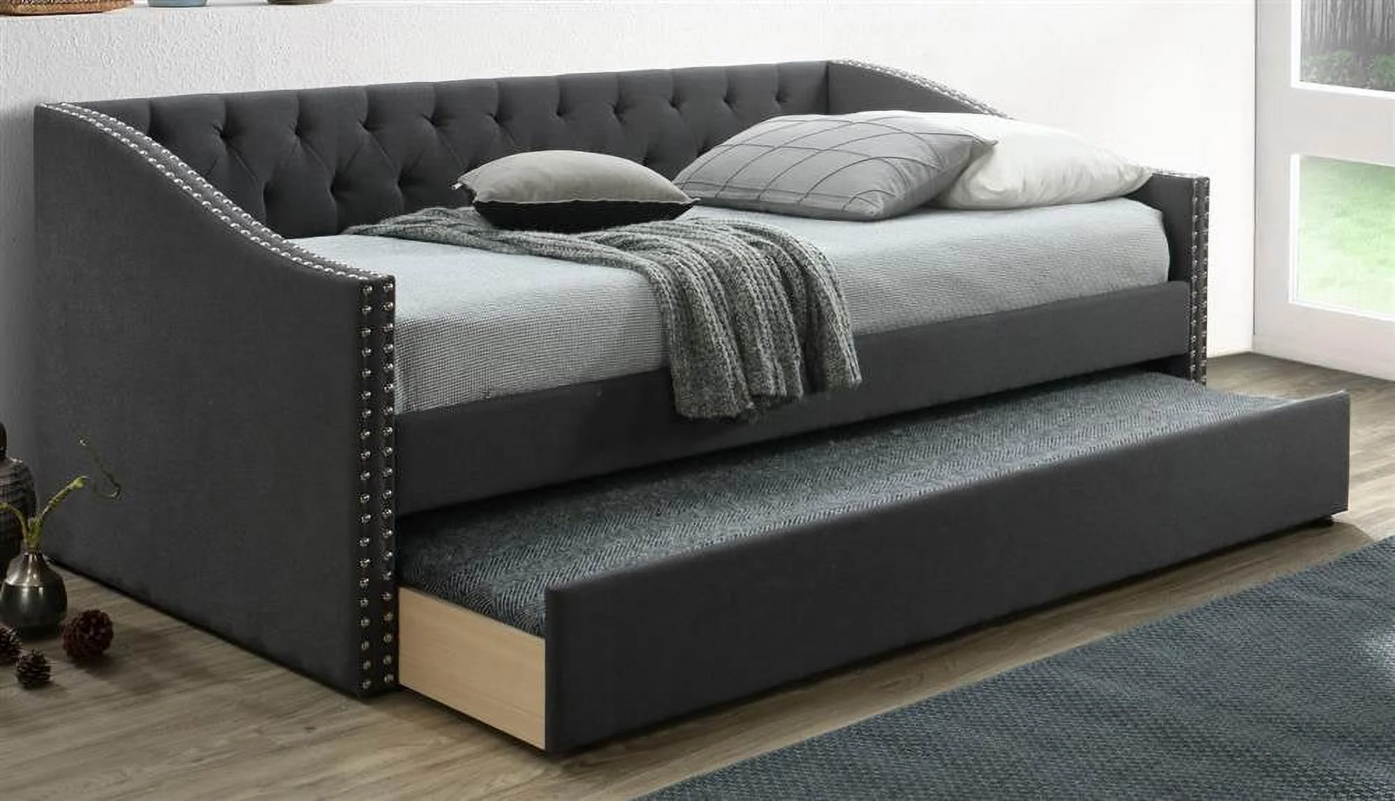 Myco Furniture Giovanni Daybed, Charcoal