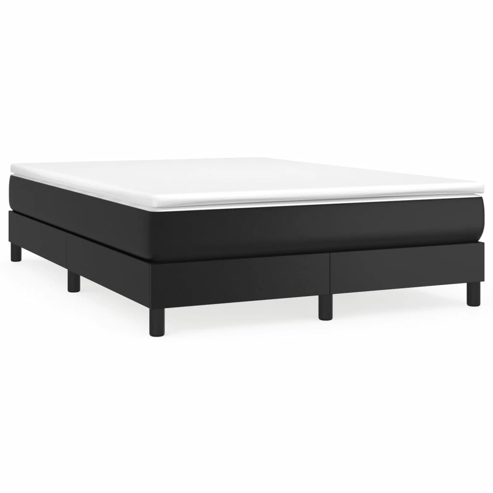 moobody Box Spring Queen Size Bed Frame with Wooden Slat Support 81.1 x 59.8 x 9.8 Inch Faux Leather Platform Bed Frame Suitable for Mattress Size 59.8 x 79.9 Inches (W x L)