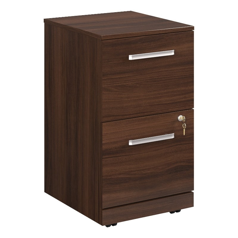 UrbanPro Engineered Wood 2-Drawer Mobile File in Noble Elm / Brown