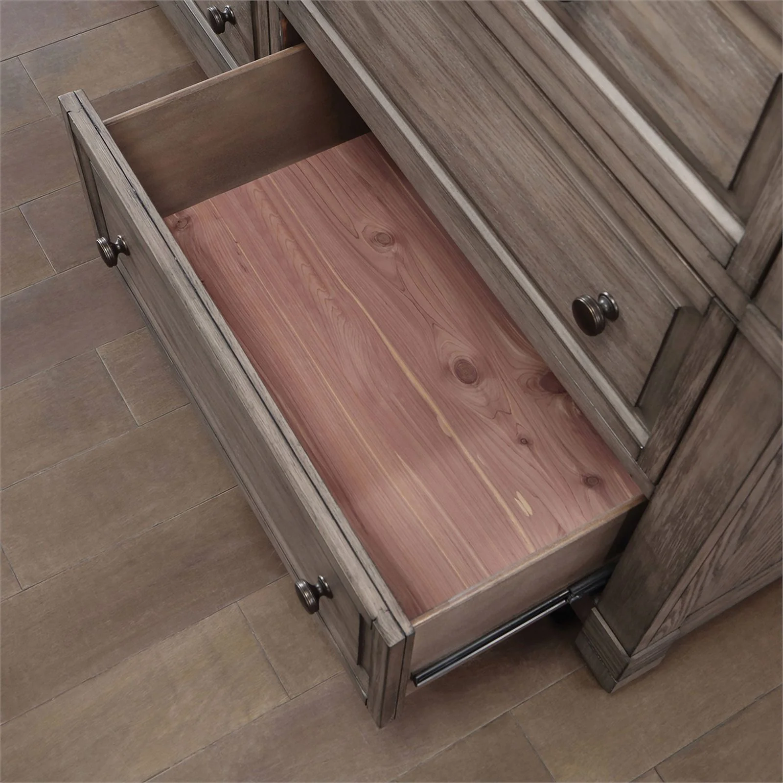 Furniture of America Aemen Transitional Wood 7-Drawer Dresser in Gray