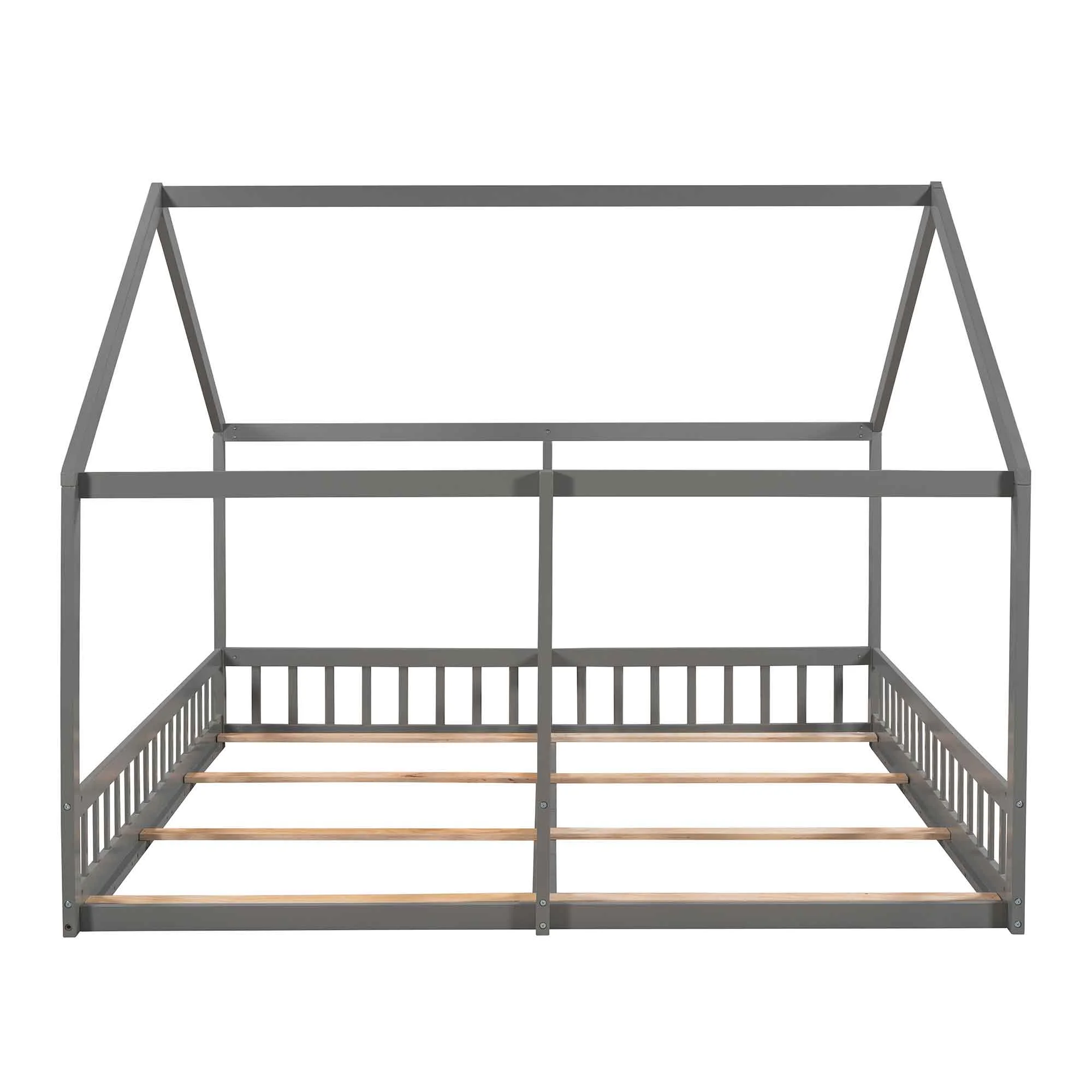 Simple Design Canopy Bed, Twin Size House Platform Bed