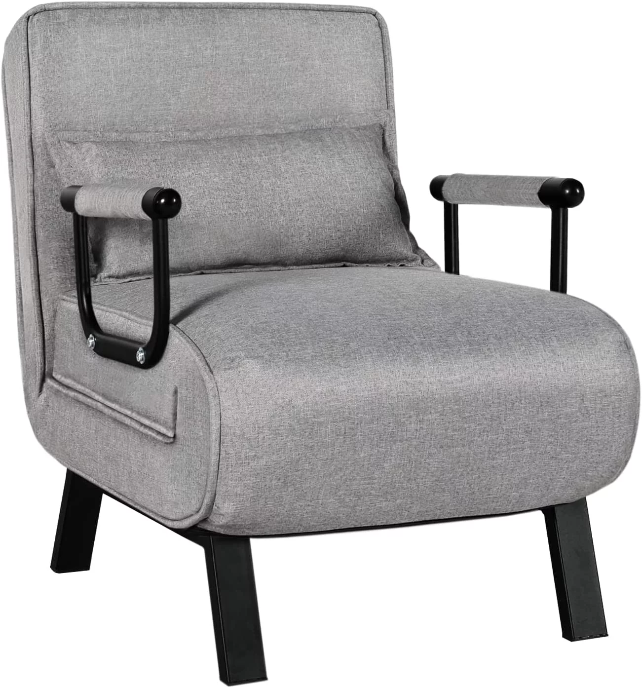 LAZZO Modern Upholstered Sofa Bed: Versatile 3-in-1 Multifunctional Folding Couch Futon with Adjustable Backrest