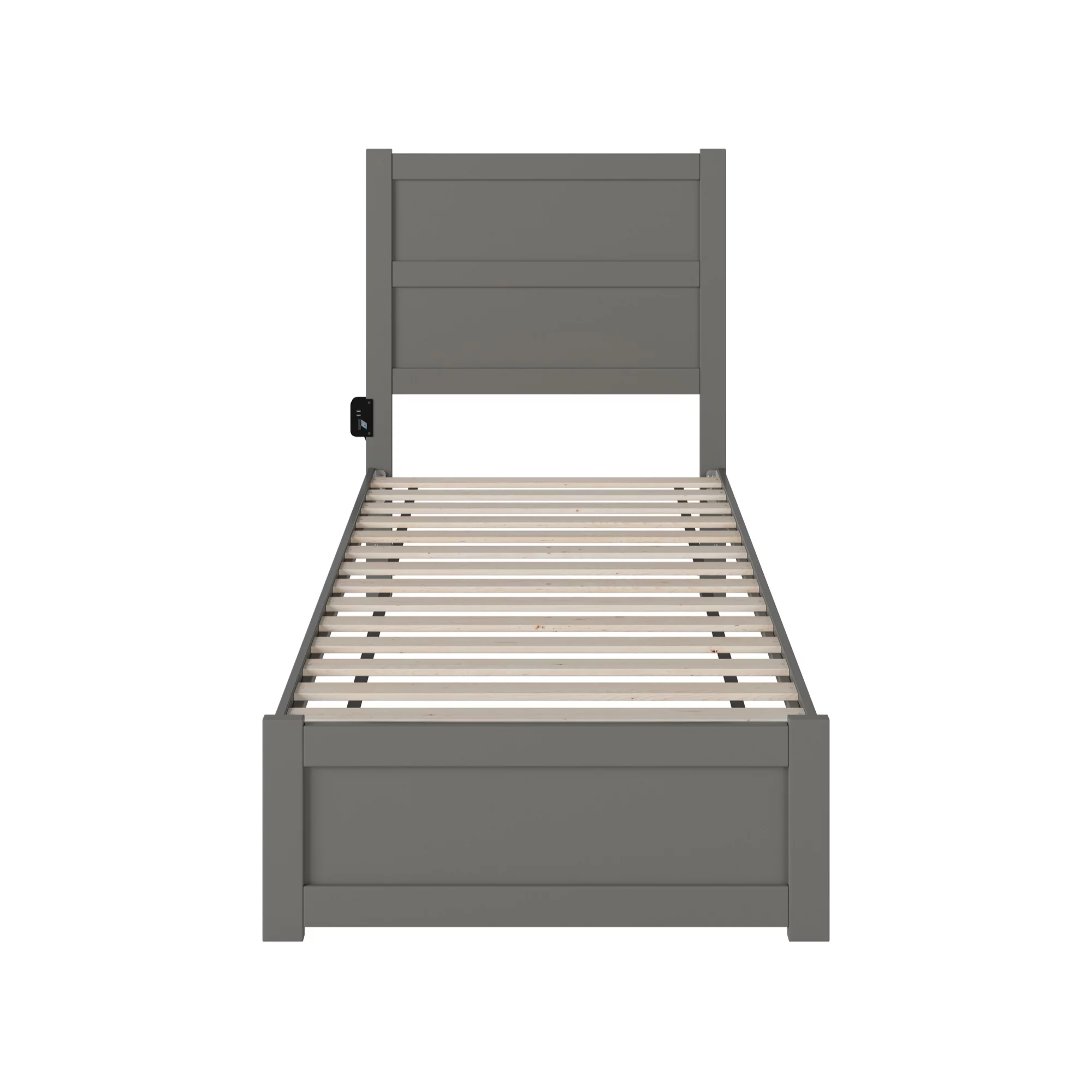 AFI NoHo Transitional Wood Twin XL Bed with Footboard in Gray