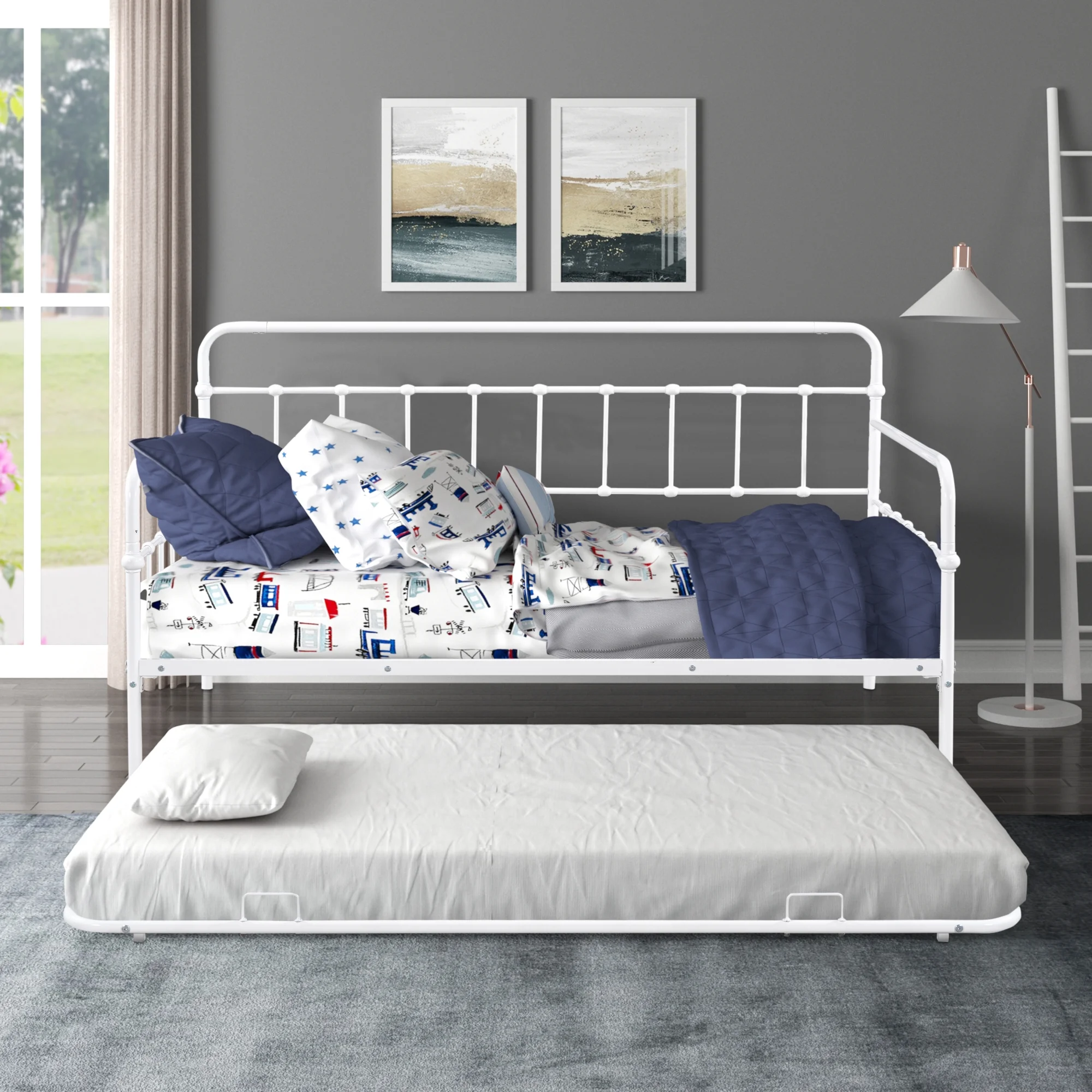 Metal Daybed with Trundle for Stylish and Functional Sleeping Solutions