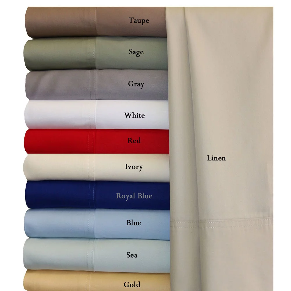 Royal Bamboo Sheets 100% Viscose From Bamboo Bed Sheet Sets- Queen Size- Red