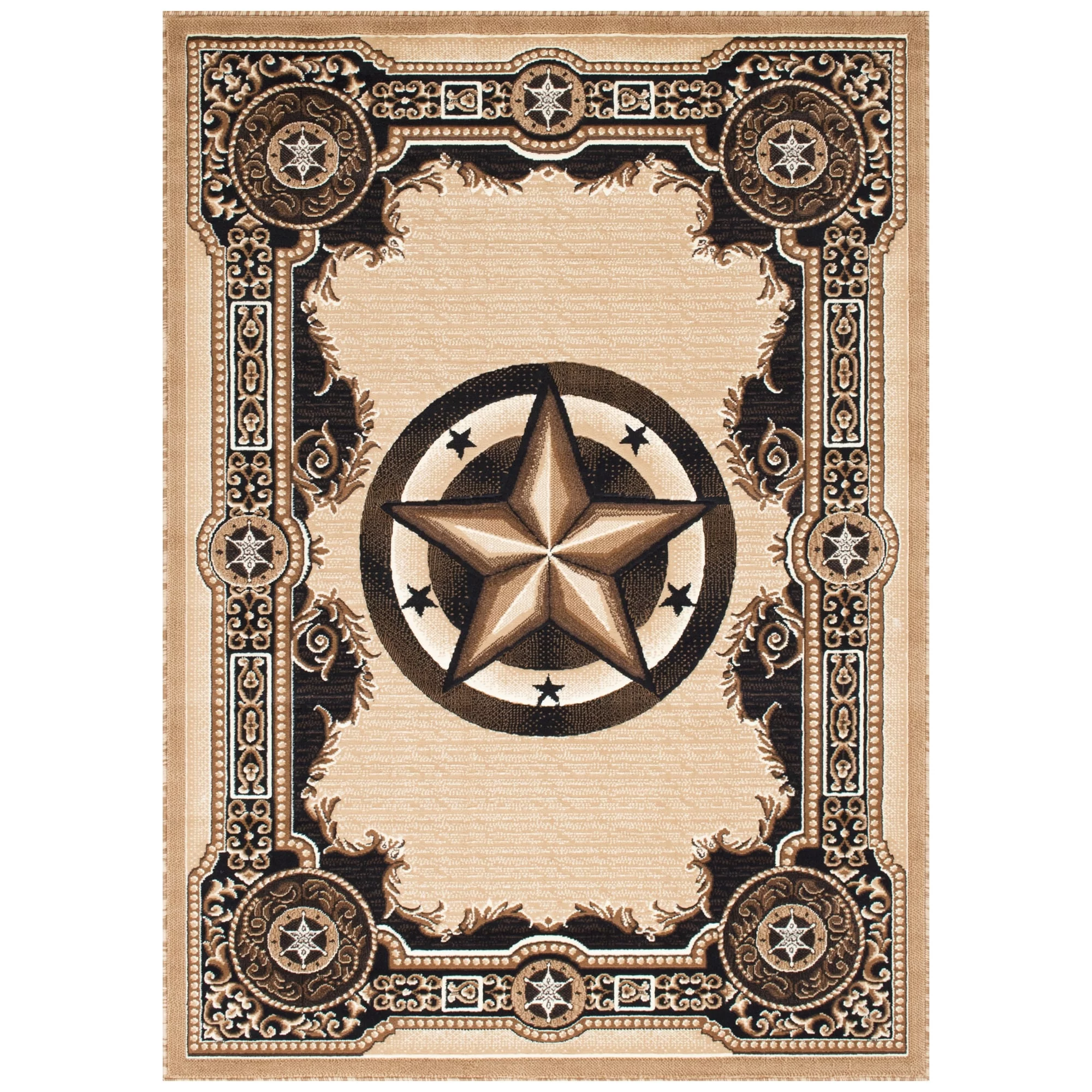 Allstar Traditional Accent Rug Berber 5' x 8' 5' x 8'