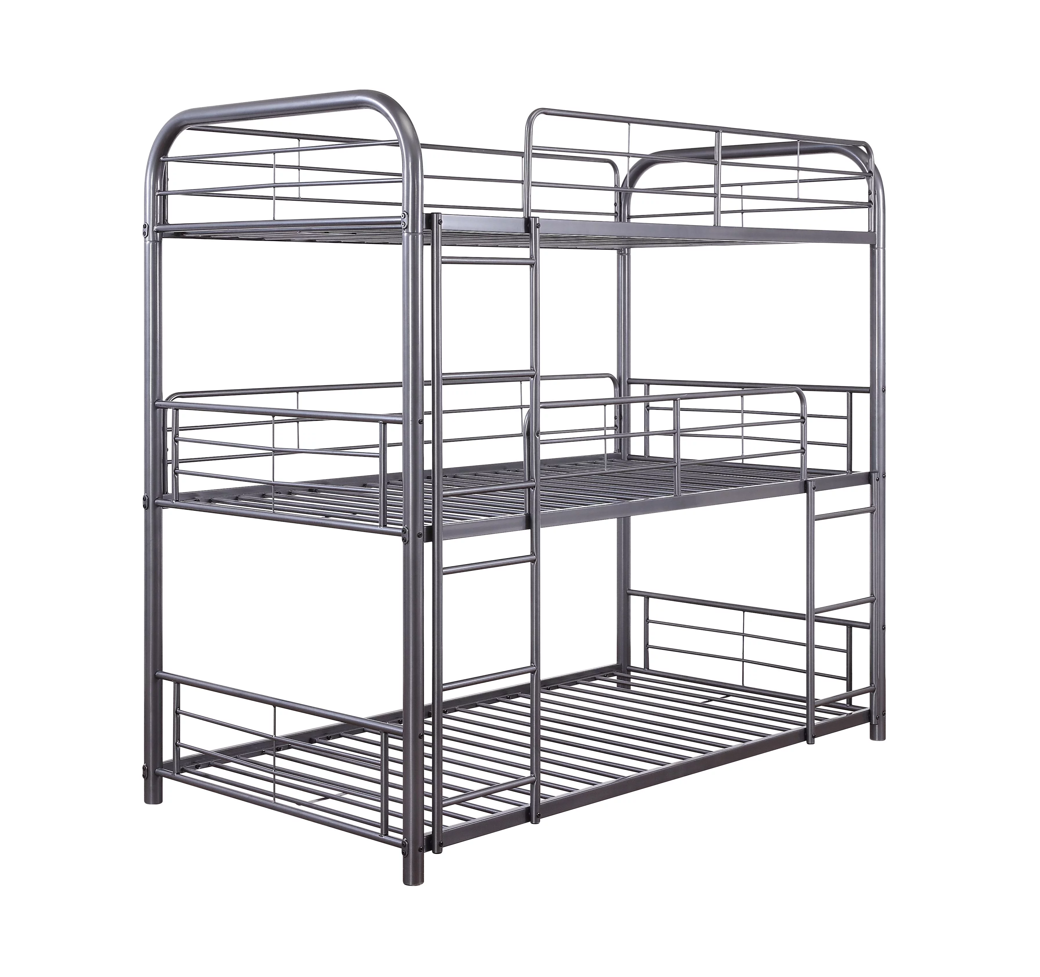 CoSoTower Bunk Bed - Triple Twin in Gunmetal