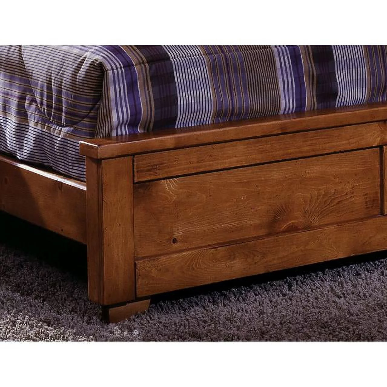 Progressive Furniture Diego Queen Wood Panel Headboard in Cinnamon Pine