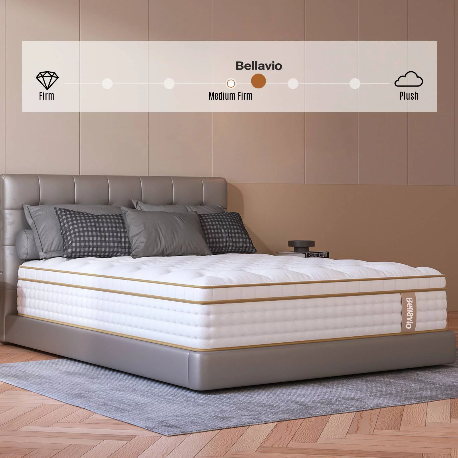 12 inch Cooling Gel Memory Foam Mattress Bed in a Box, Pocket Spring Mattress with US Certified, Twin Size