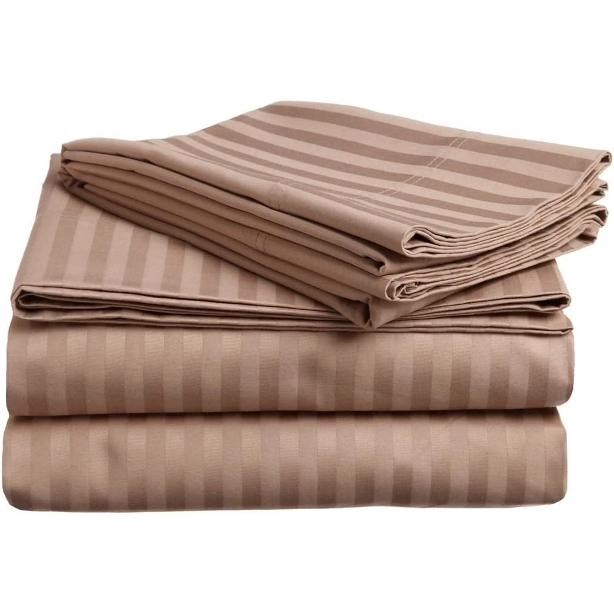 Bedding Series 600-Thread Count Soft Egyptian Cotton Luxurious 4-PCs Sheet Set Fits Easily Fit upto 15-18