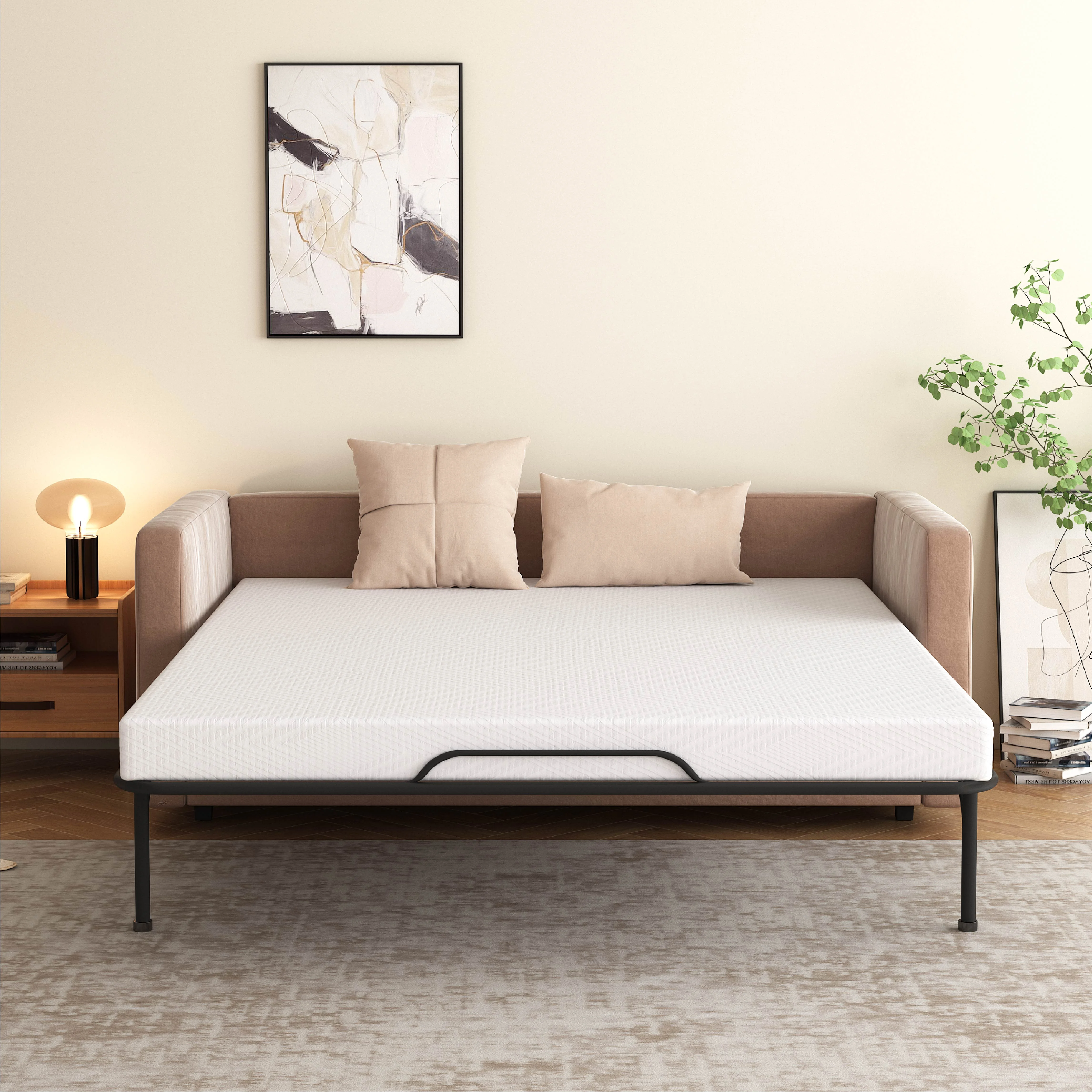 MLILY Ego 4.5 inch Sofa Bed Mattress, Memory Foam Mattress for Sleeper, Queen Size