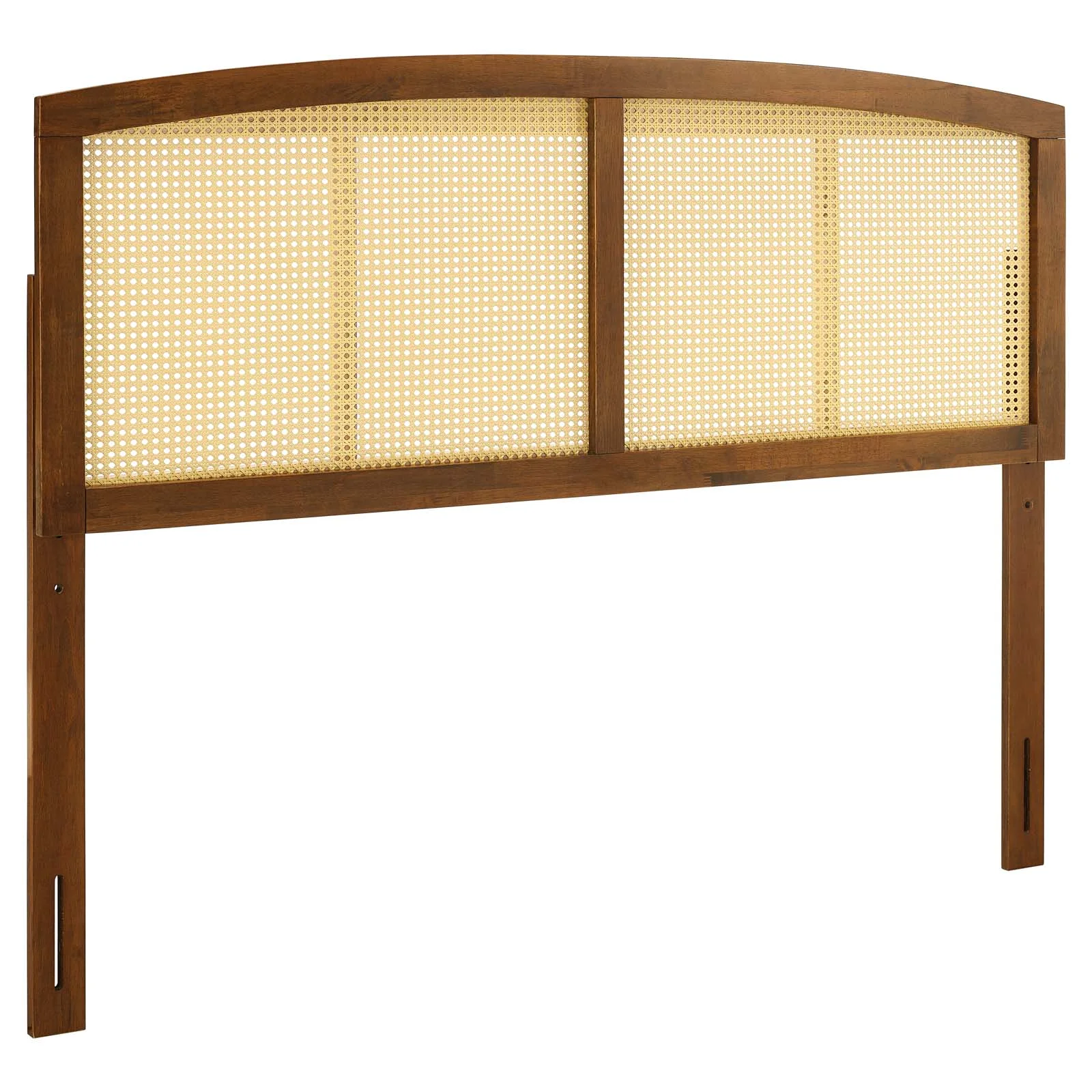 Modway Halcyon Cane Queen Headboard in Walnut