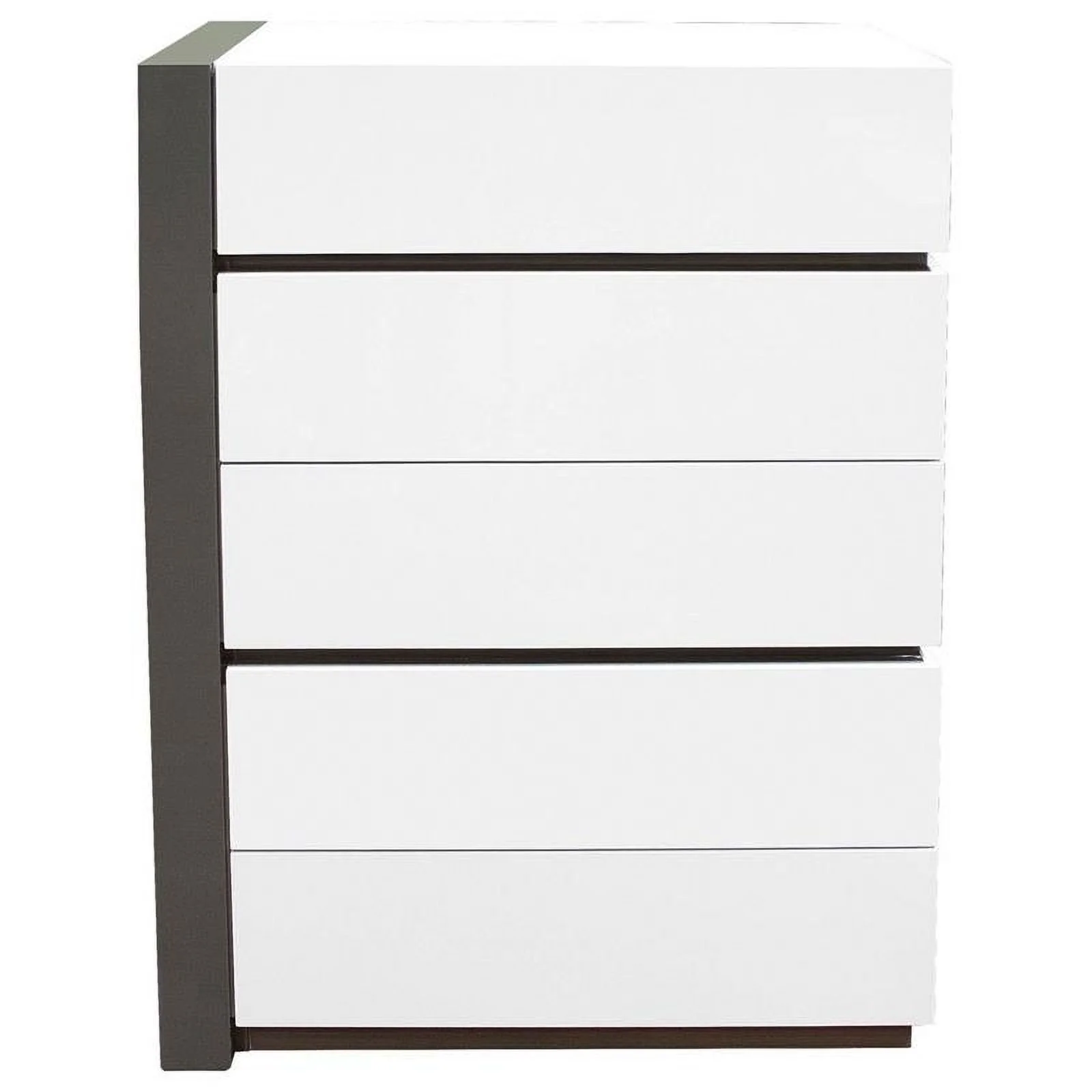 Pemberly Row 5-Drawer Engineered Wood Bedroom Chest in White