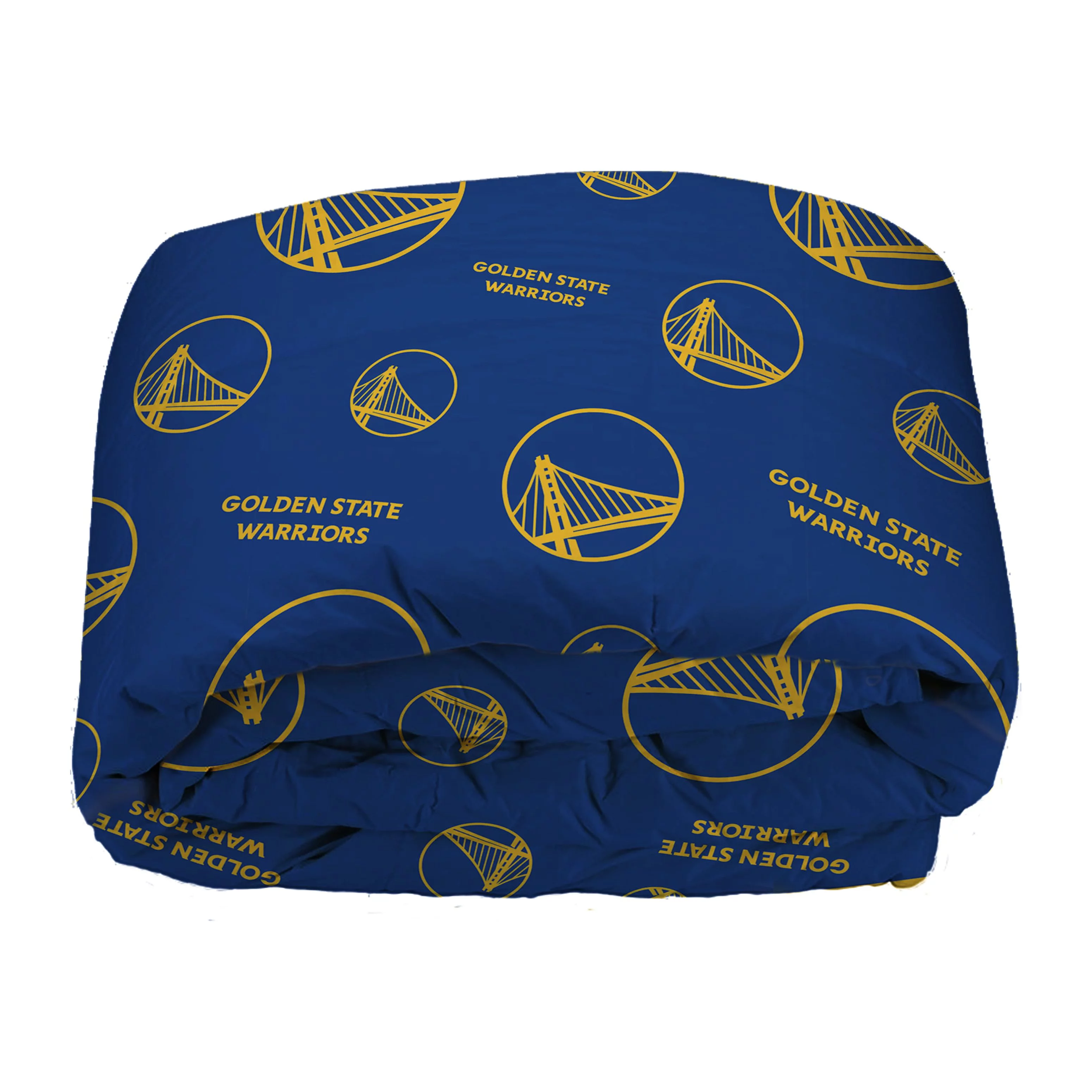 NBA Golden State Warriors Bed in Bag Set, Queen Size, Team Colors, 100% Polyester, 5 Piece Set