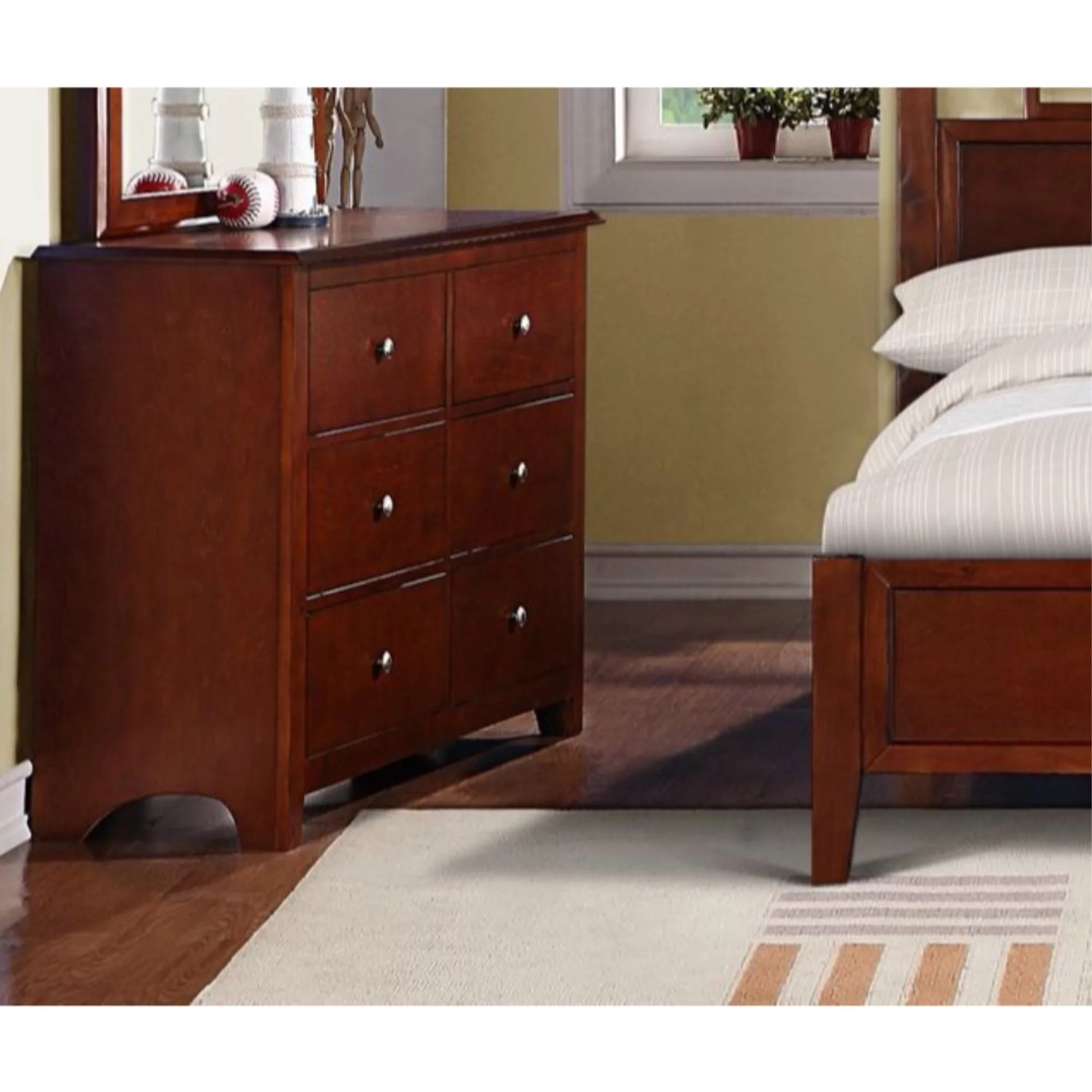 Functionally Great Pine & Plywood Dresser, Dark Oak