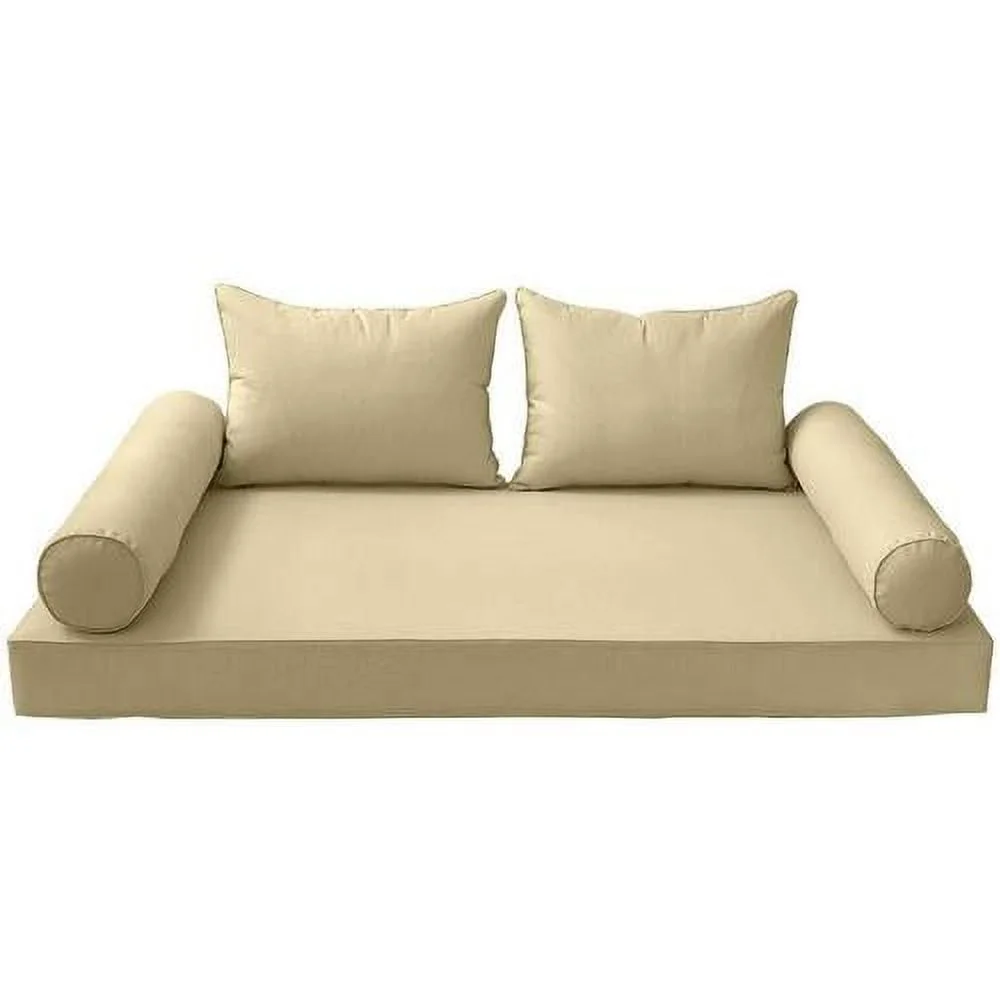 Style4 Size 5PC Pipe Outdoor Daybed Matress Bolster Pillow Fitted Sheet Cover  AD103