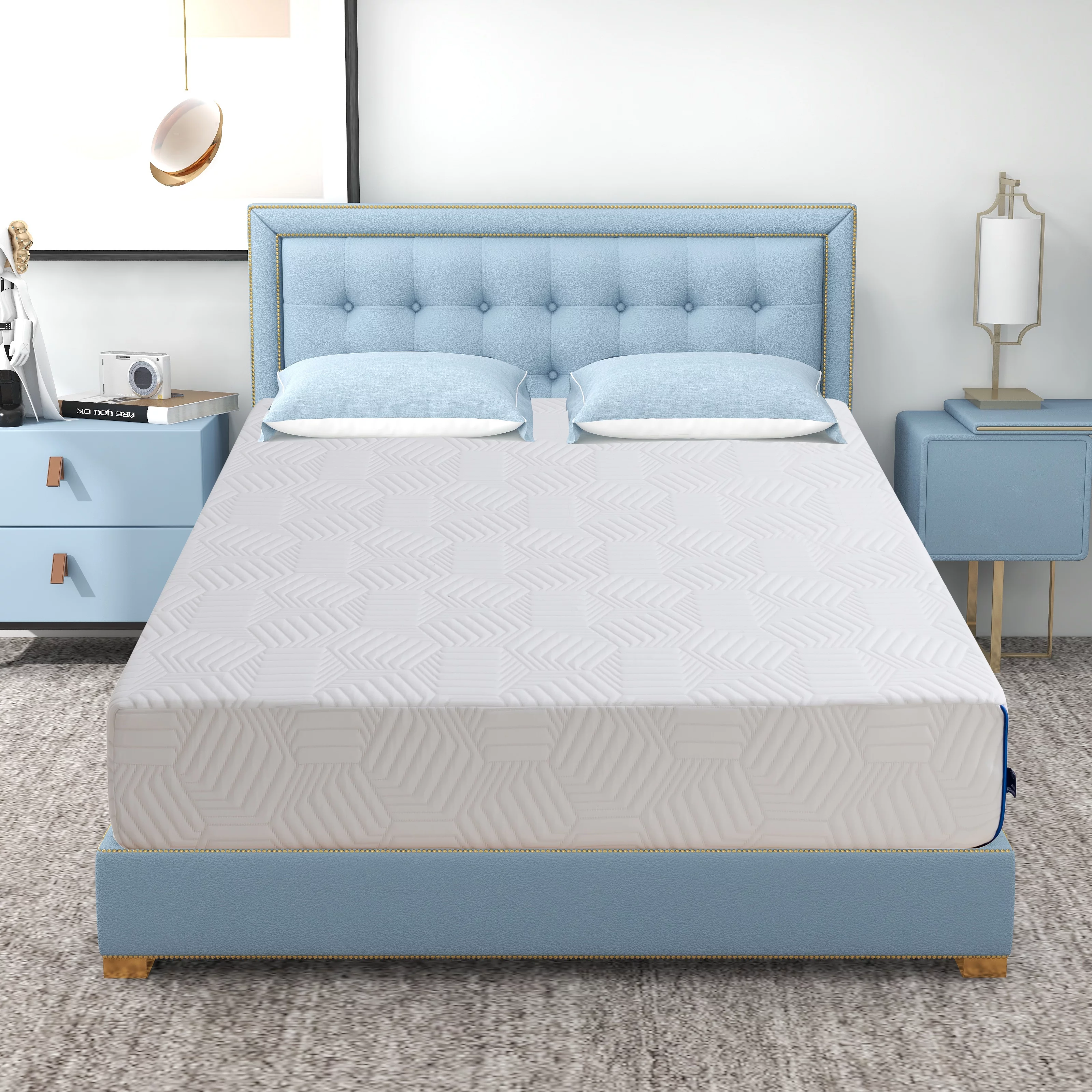 12 inch Twin Size Gel Memory Foam Mattress in a Box for Supportive & Pressure Relief | Medium Feel