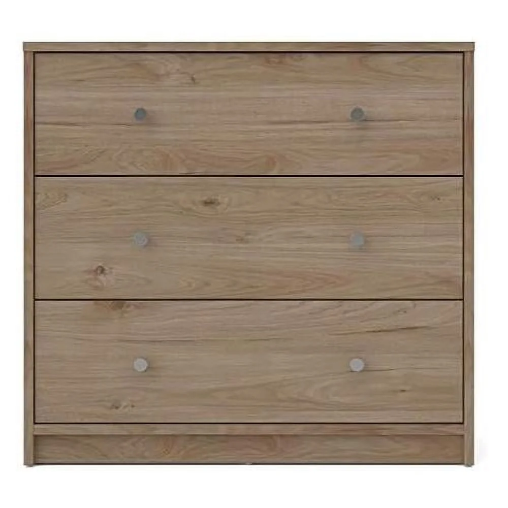 Portland 3 Drawer Chest, Jackson Hickory