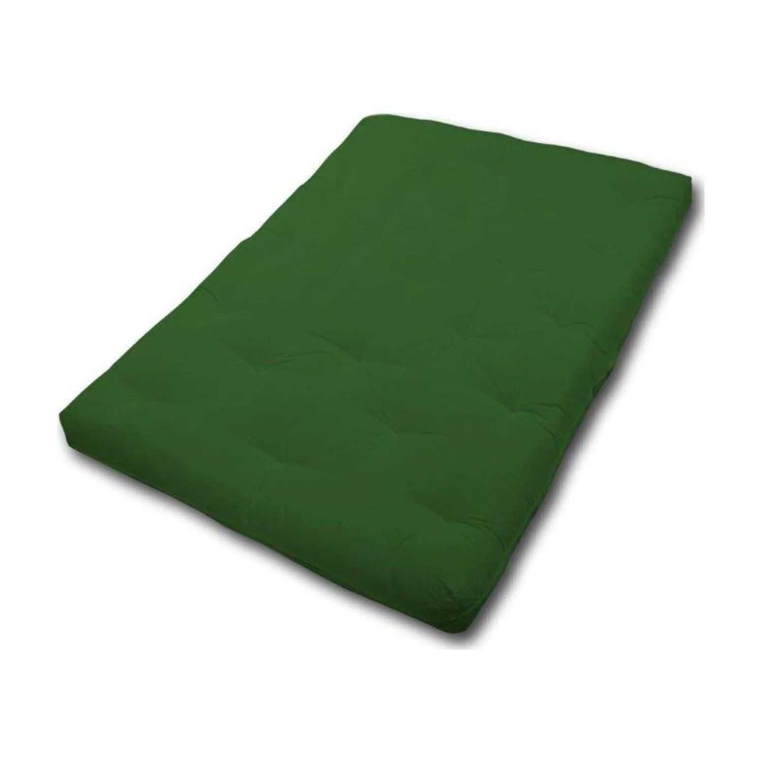 Donco Kids Futons PD-TOR-JA-F-HNT Torii Full Size Futon Mattress - Java & Hunter Green