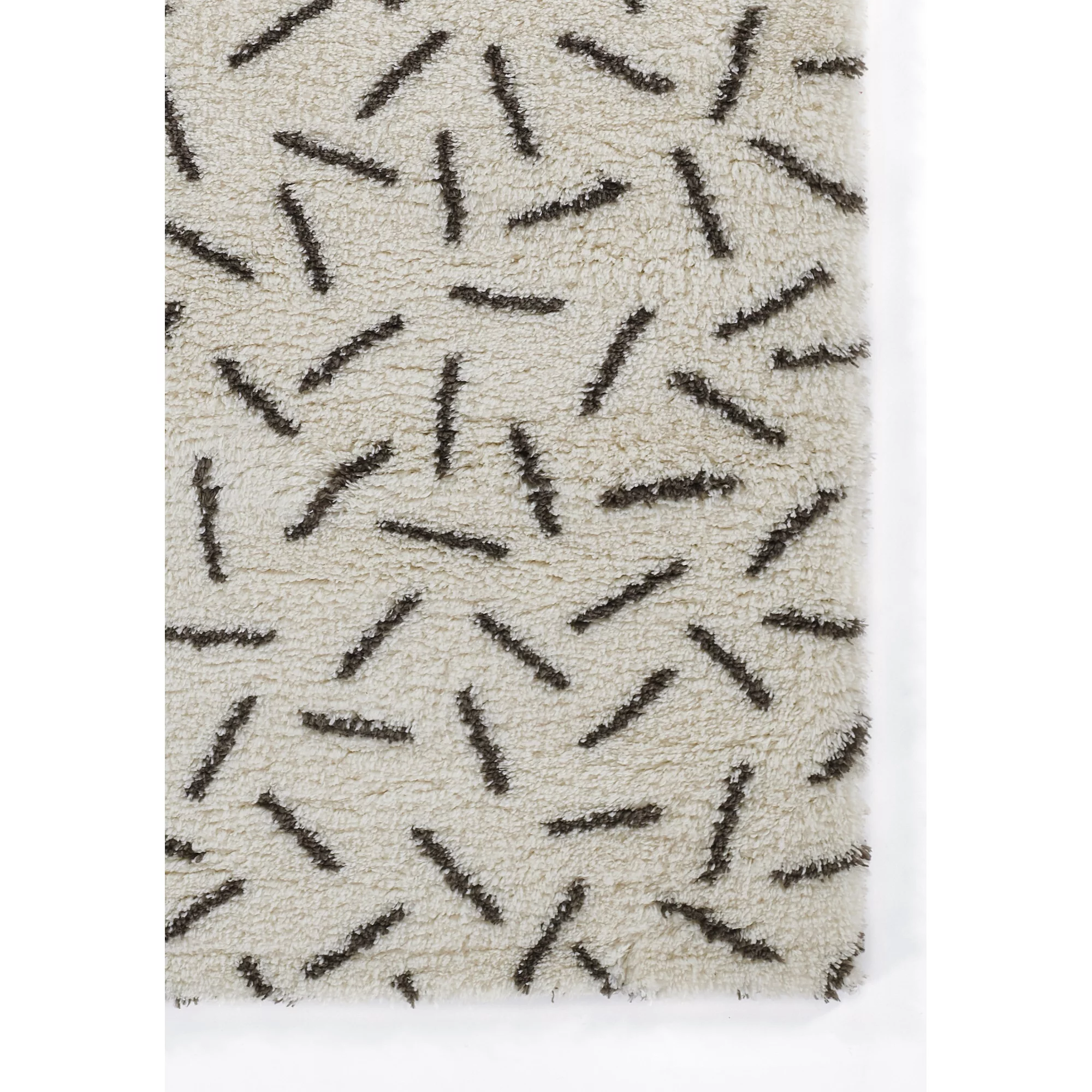 Novogratz Transcoso Geometric 3' x 8' Runner Rug In Ivory TRANCTCO-3IVY277B
