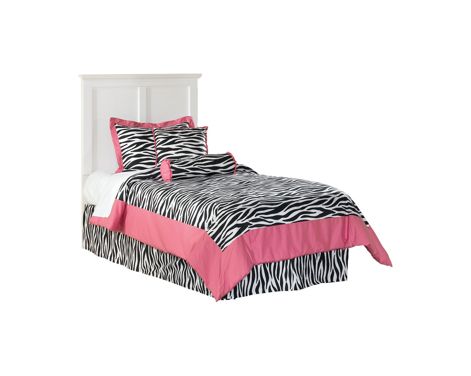 Signature Design by Ashley Casual Bostwick Shoals Twin Panel Headboard  White