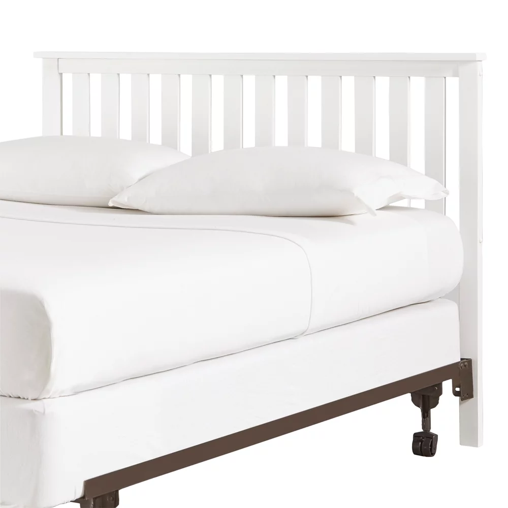 Weston Home Mission White Slat Headboard, Full