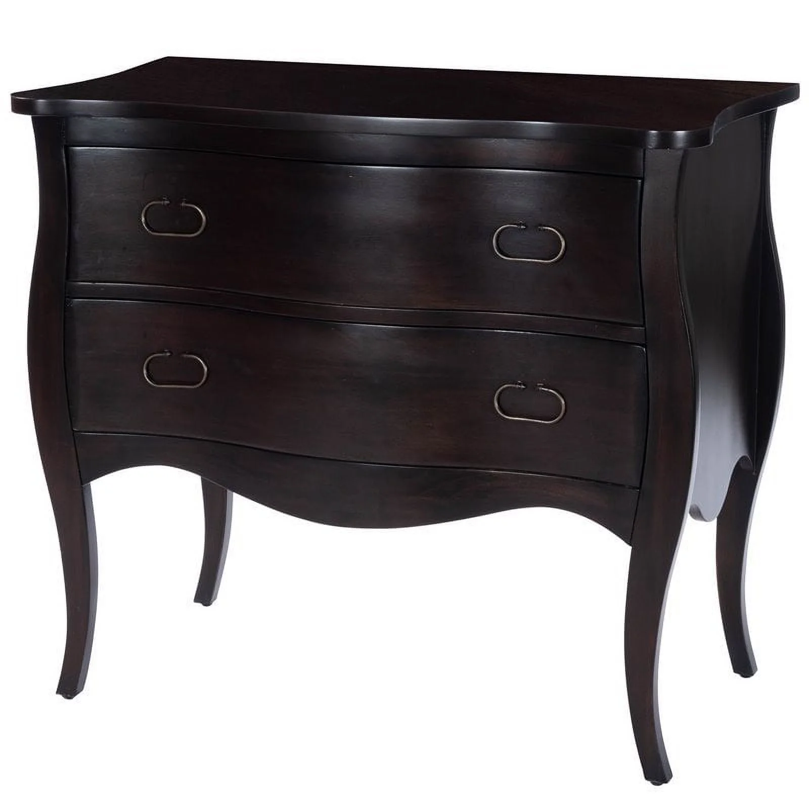 Beaumont Lane Mastercrafted 2-Drawer Chest in Dark Brown