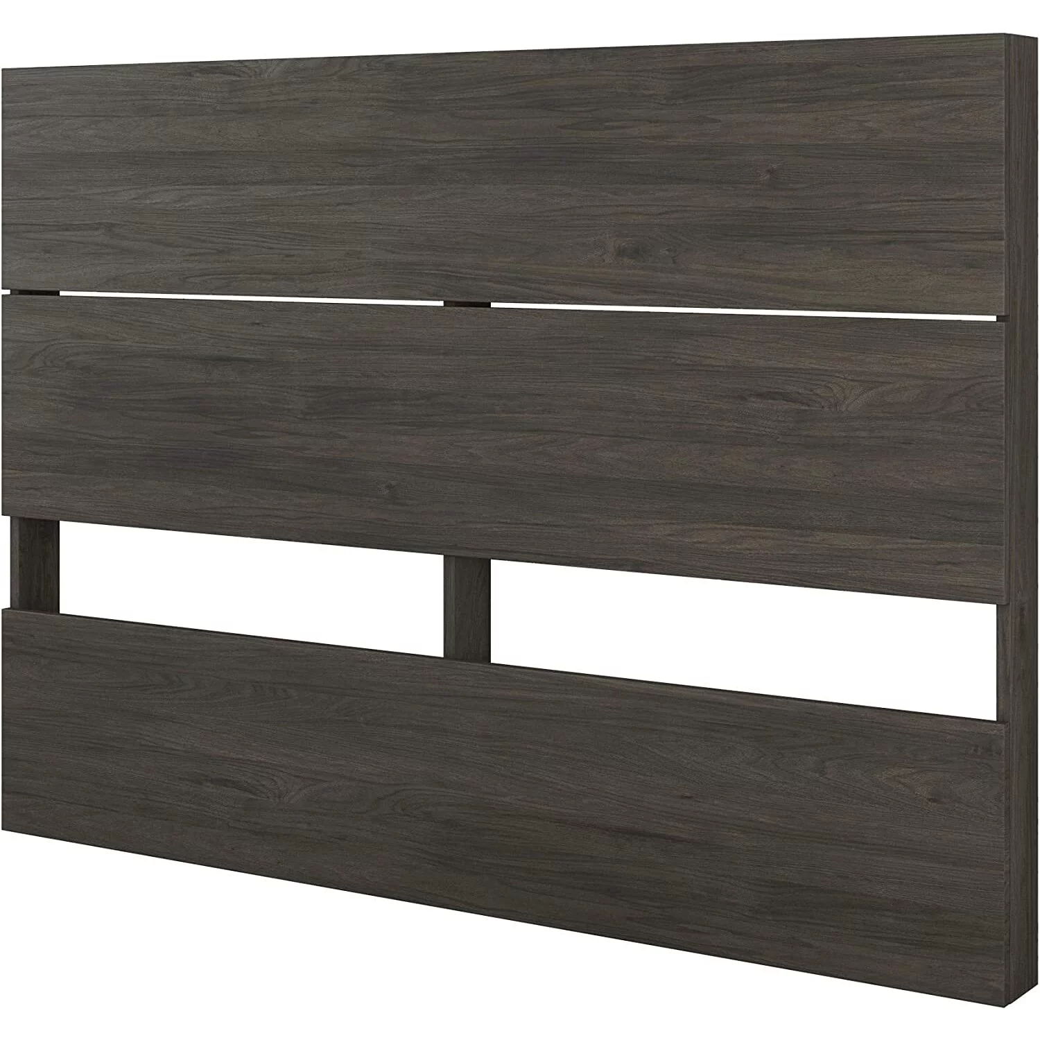 Nexera Apollo 4 Piece Full Size Bedroom Set, Bark Grey and Black