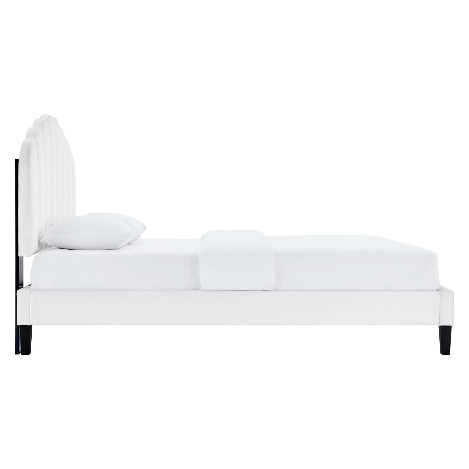 Daisy Performance Velvet King Platform Bed-MOD-7047