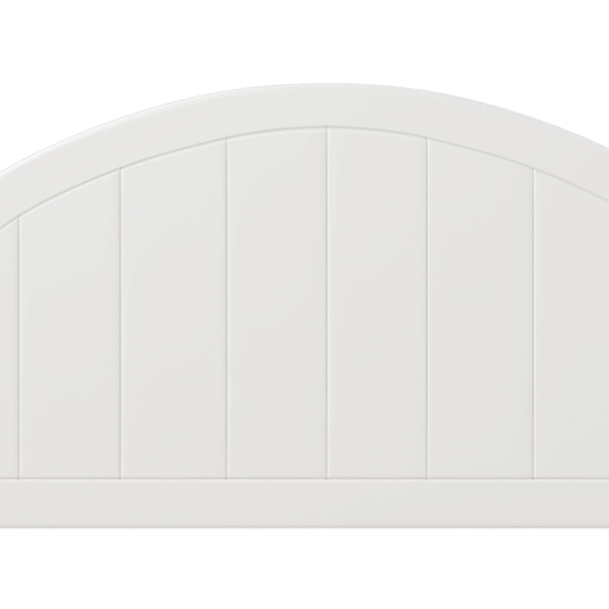 Solid Wood Platform Bed Frame with Headboard & Footboard, Traditional Concise Style Beds, No Box Spring Needed/Easy Assembly White - King