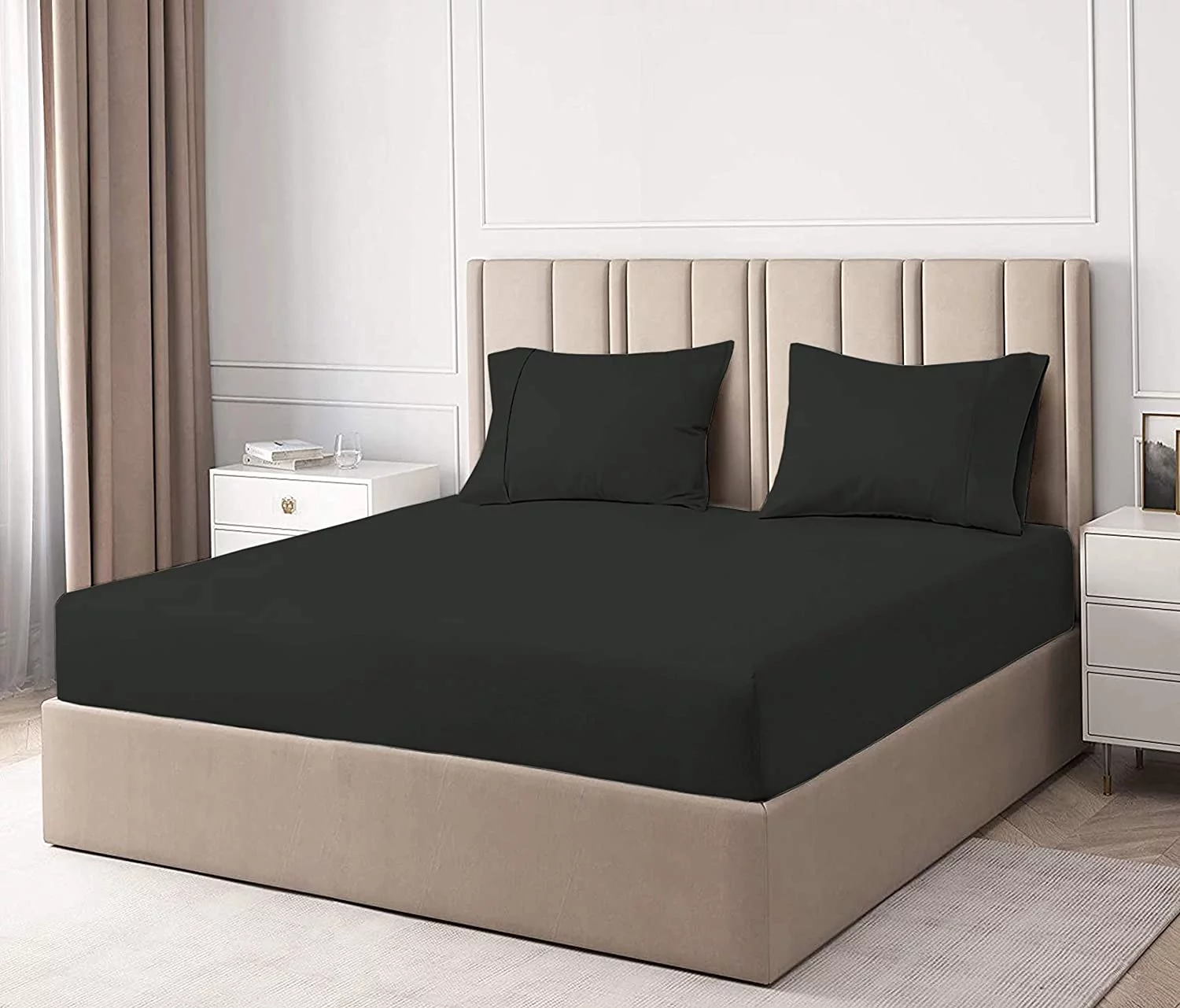 Bamboo Sheets Bed Sheet Set 7 Piece - 100% Pure Bamboo - Fit 12