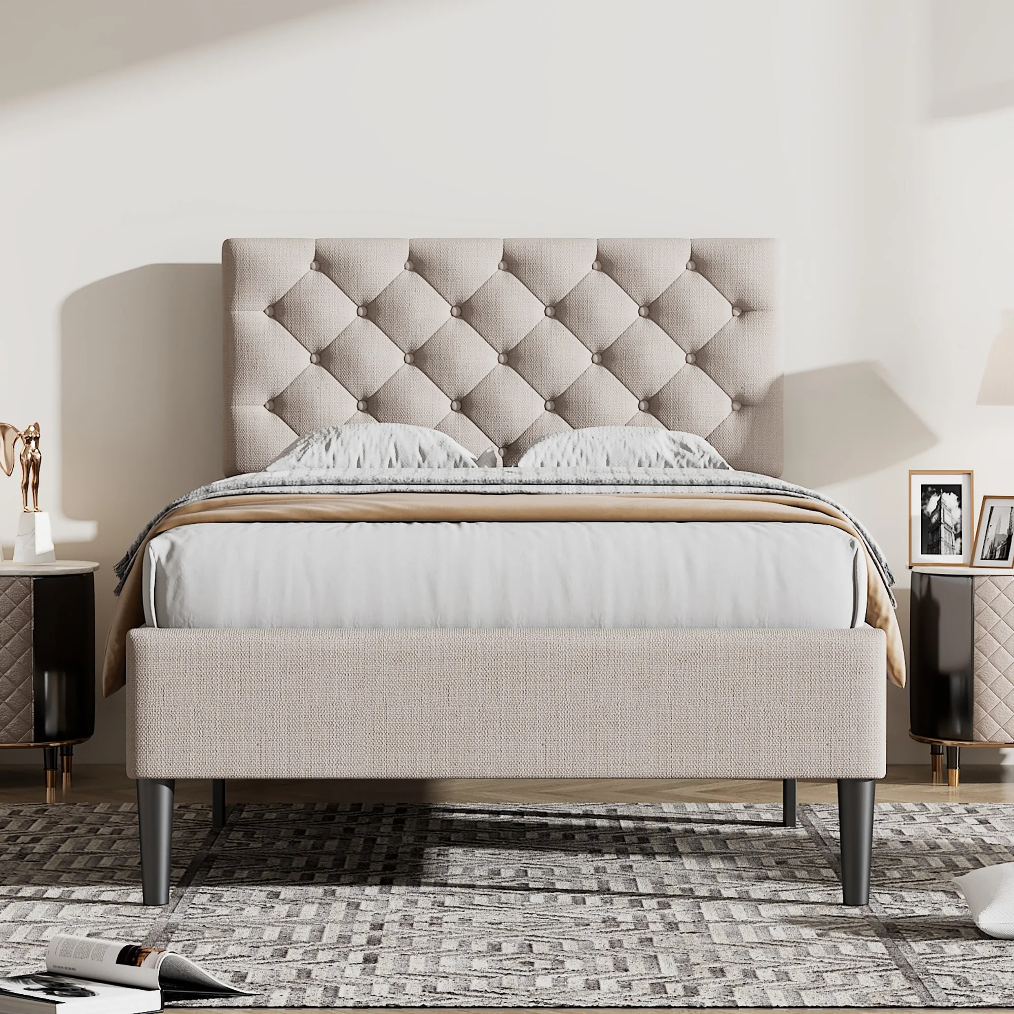 LuxeLinen Twin Bliss Bed