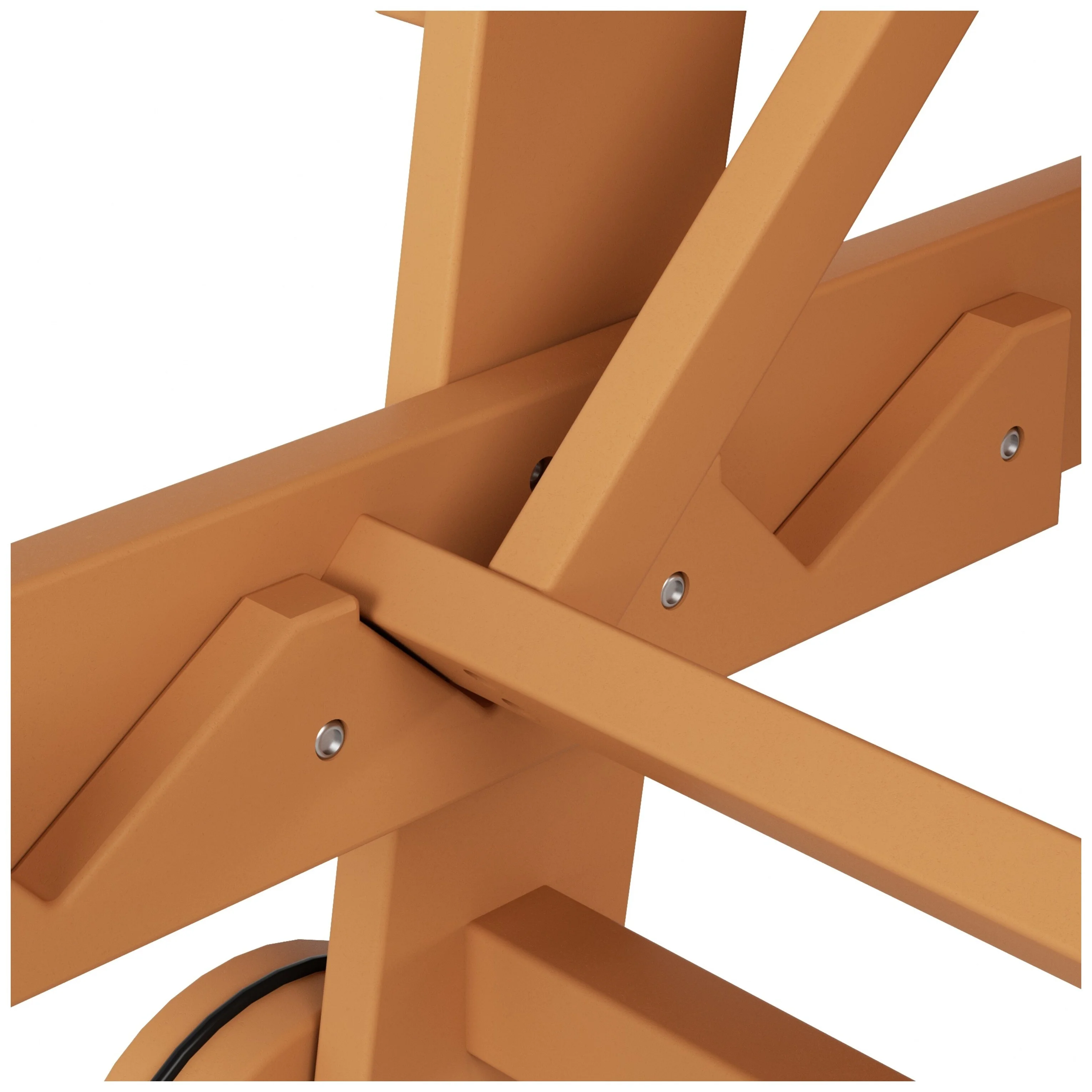 Polytrends  Shoreside Modern Poly Reclining Eco-Friendly All Weather Chaise Lounge With Arms & Wheels (Set Of 2) Teak