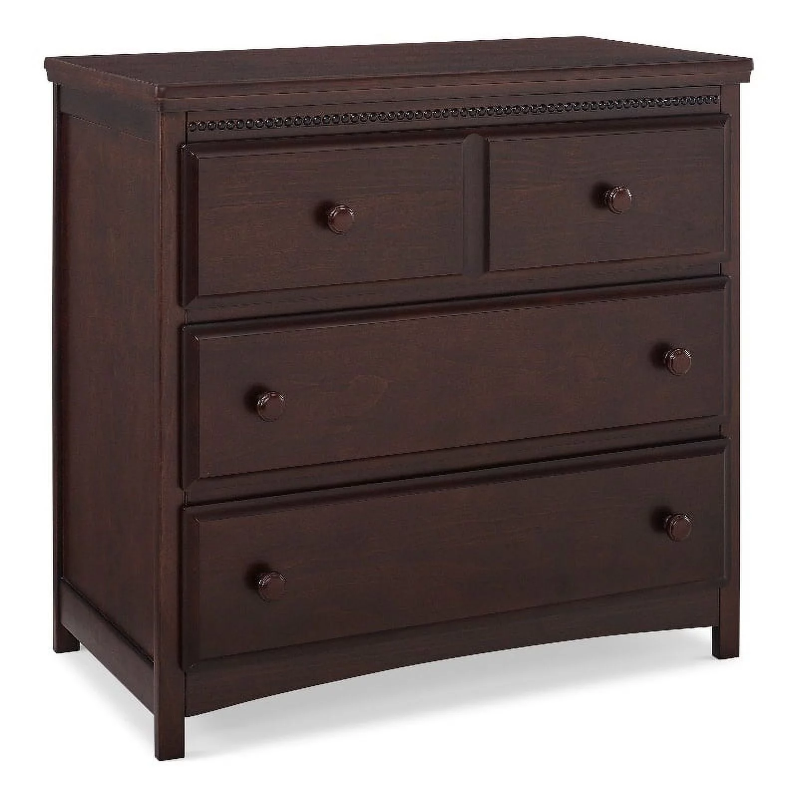 Pemberly Row 3-Drawer Wood Dresser with Changing Top in Espresso