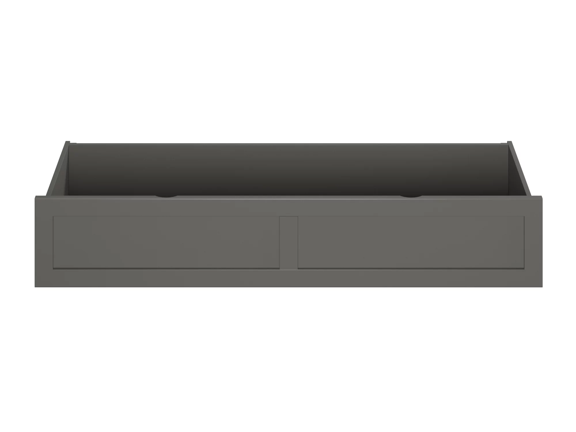 AFI Under Bed Foot Drawer Storage Drawer for Platform Beds, Queen, Grey