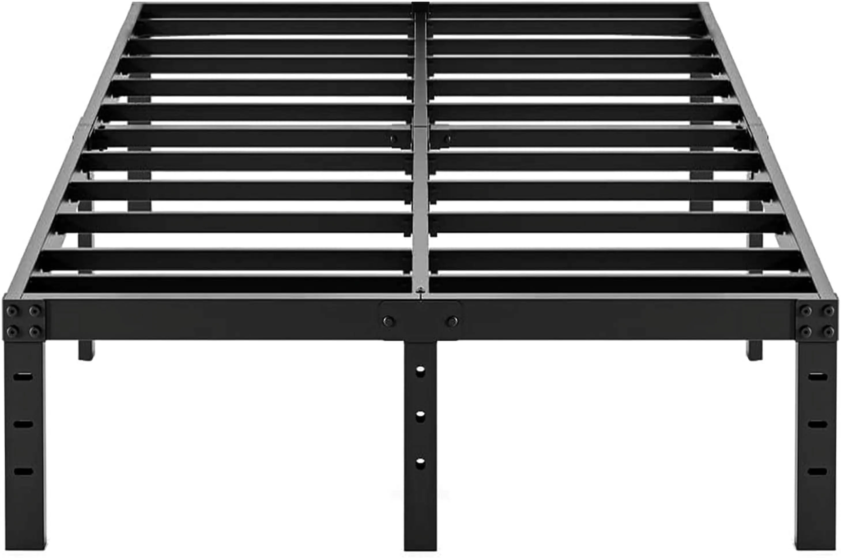 Popular Artimorany Queen-Bed-Frame 18 Inches Tall Heavy Duty Metal 3000lbs Steel Slats Support for Mattress No Box Spring Needed Easy Assembly Noise Free Black