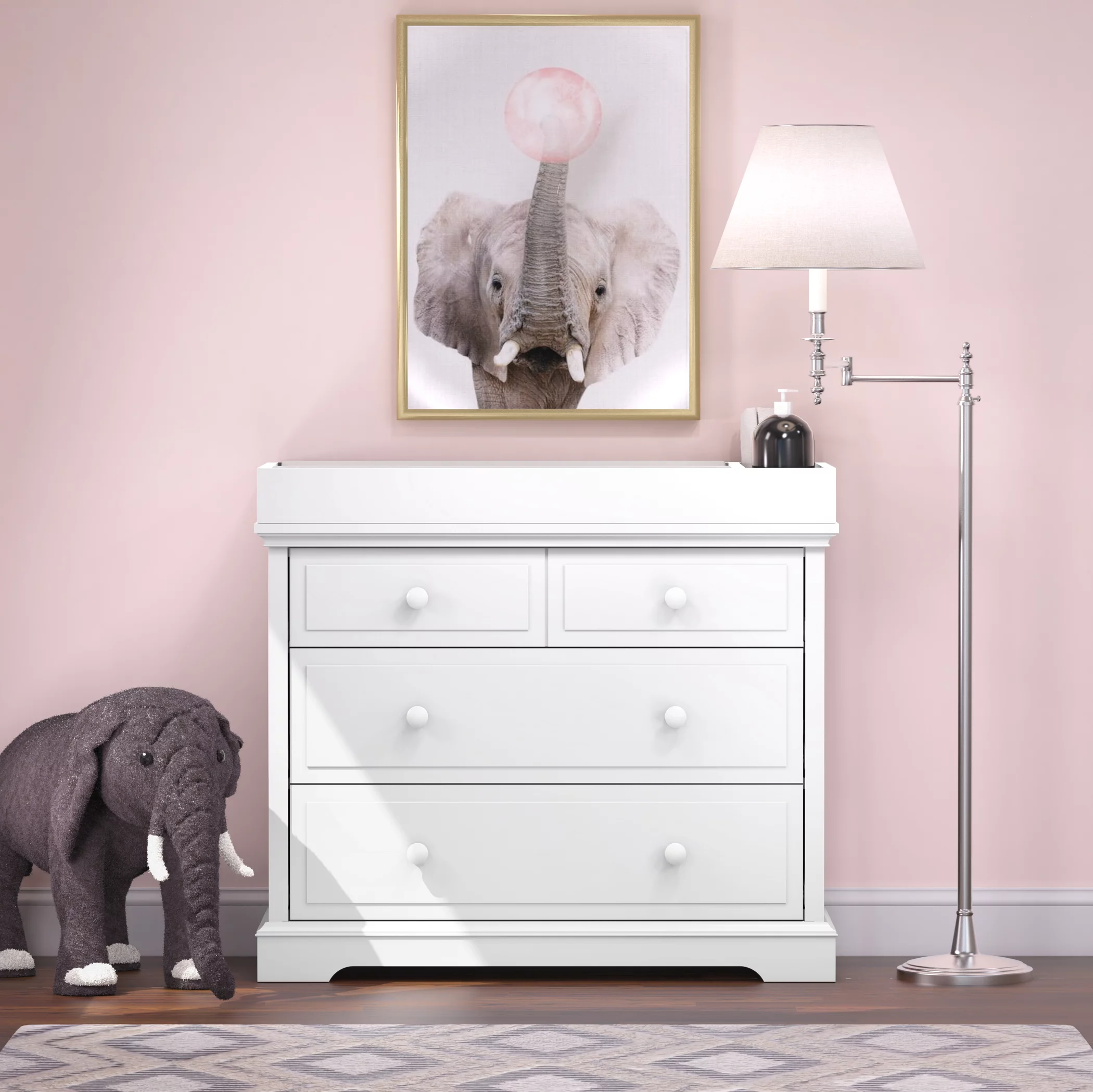 Child Craft Dressing Kit, Matte White