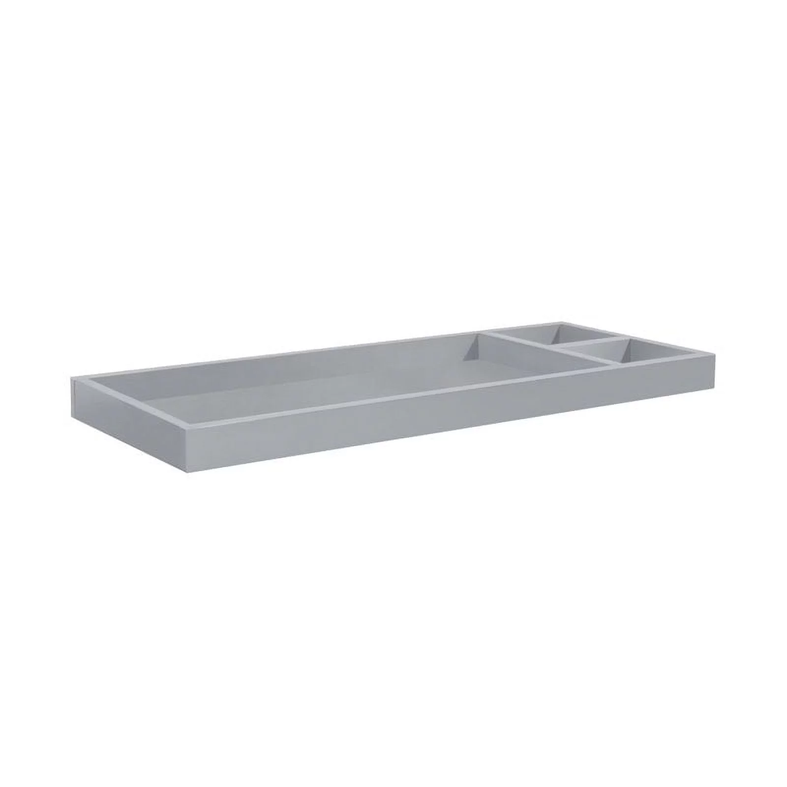 4-in-1 Convertible Crib and Dresser Set with Removable Changing Tray in Gray
